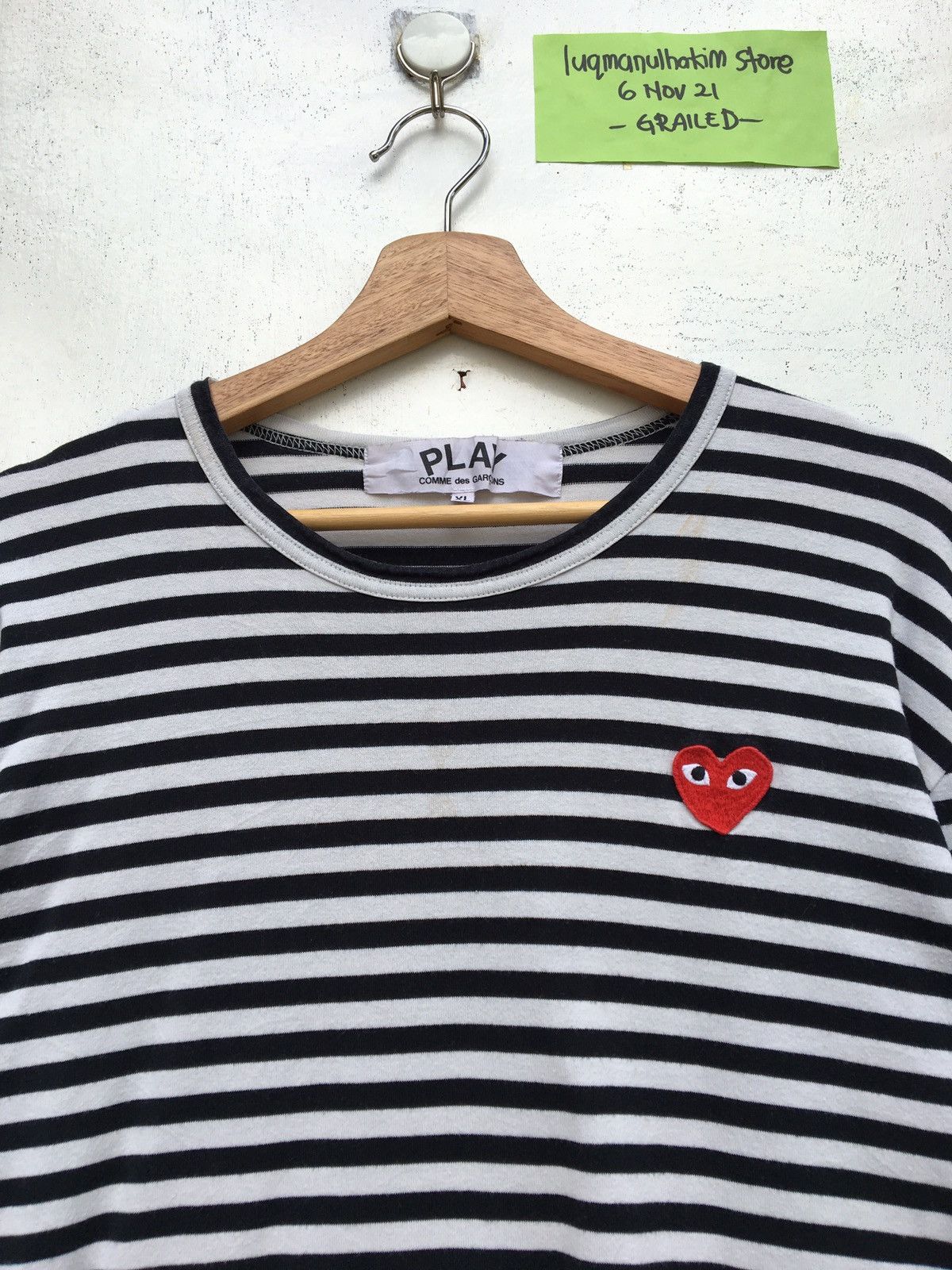 Comme des Garcons Rare Comme Des Garcons Play Striped Blue Longsleeve Size US M / EU 48-50 / 2 - 5 Thumbnail