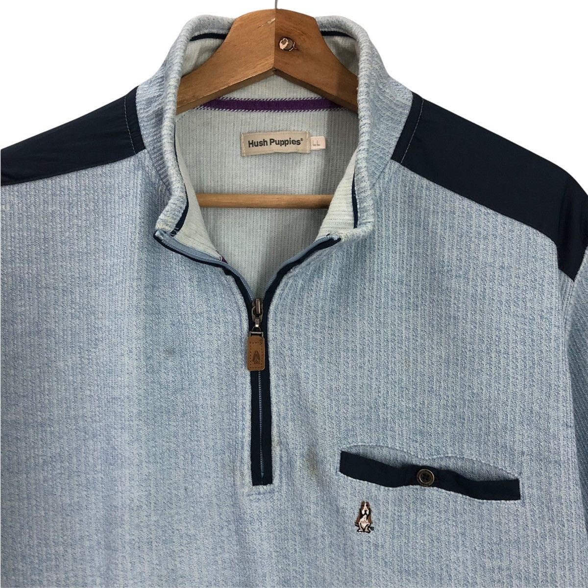 Hush Puppies Vintage Hush Puppies Small Logo Halfzip Sweatshirt Size L Size US L / EU 52-54 / 3 - 4 Thumbnail