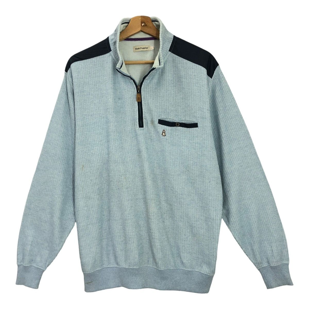 Hush Puppies Vintage Hush Puppies Small Logo Halfzip Sweatshirt Size L Size US L / EU 52-54 / 3 - 1 Thumbnail