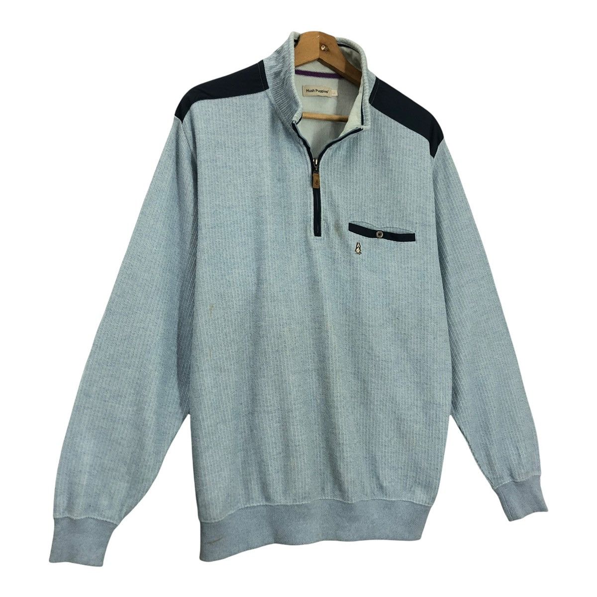 Hush Puppies Vintage Hush Puppies Small Logo Halfzip Sweatshirt Size L Size US L / EU 52-54 / 3 - 2 Thumbnail