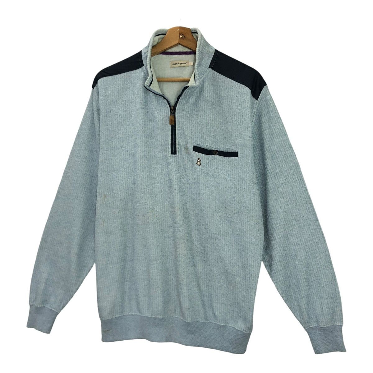 Hush Puppies Vintage Hush Puppies Small Logo Halfzip Sweatshirt Size L Size US L / EU 52-54 / 3 - 3 Thumbnail