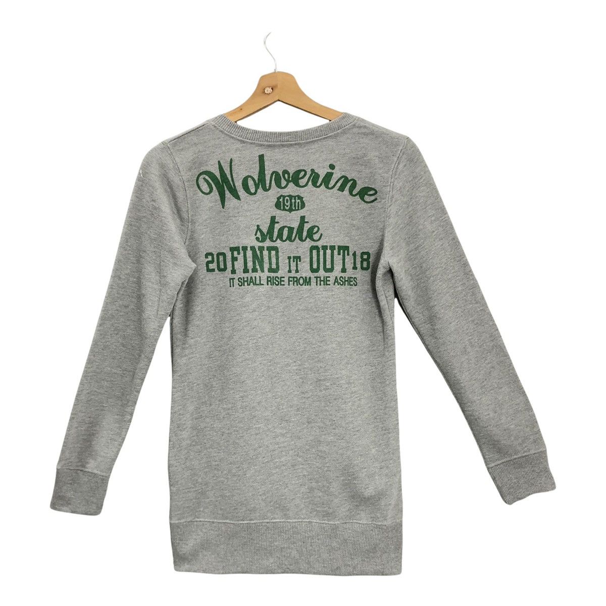 Japanese Brand Wolverine States Crewneck Sweatshirt Big Logo Size XS Size US XS / EU 42 / 0 - 6 Thumbnail
