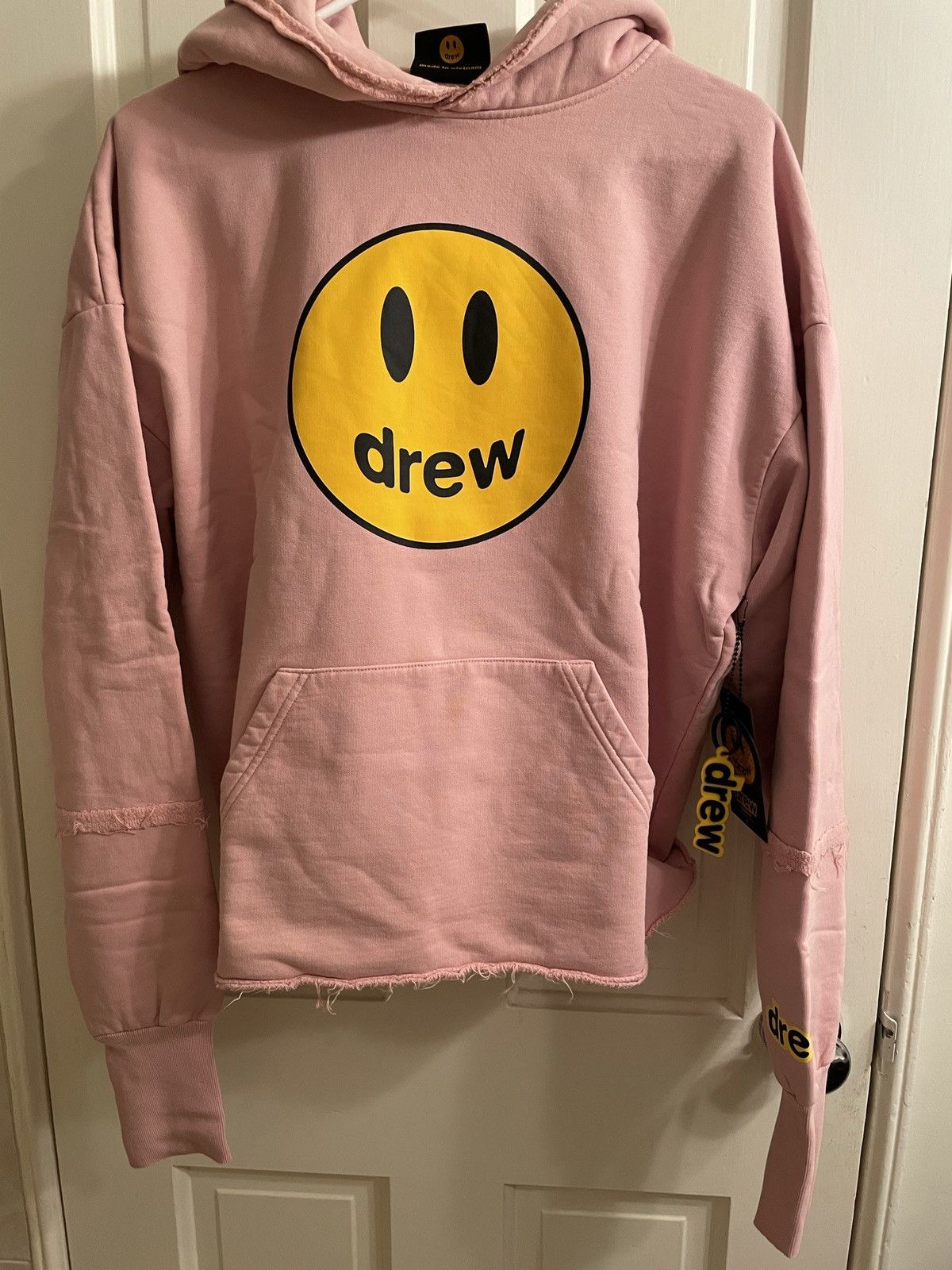 Drew House Drew house mascot deconstructed hoodie dusty rose pink | Grailed