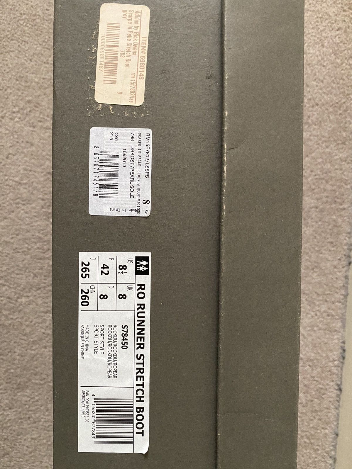 Adidas × Rick Owens RO Runner Stretch Boot Size US 8.5 / EU 41-42 - 10 Thumbnail