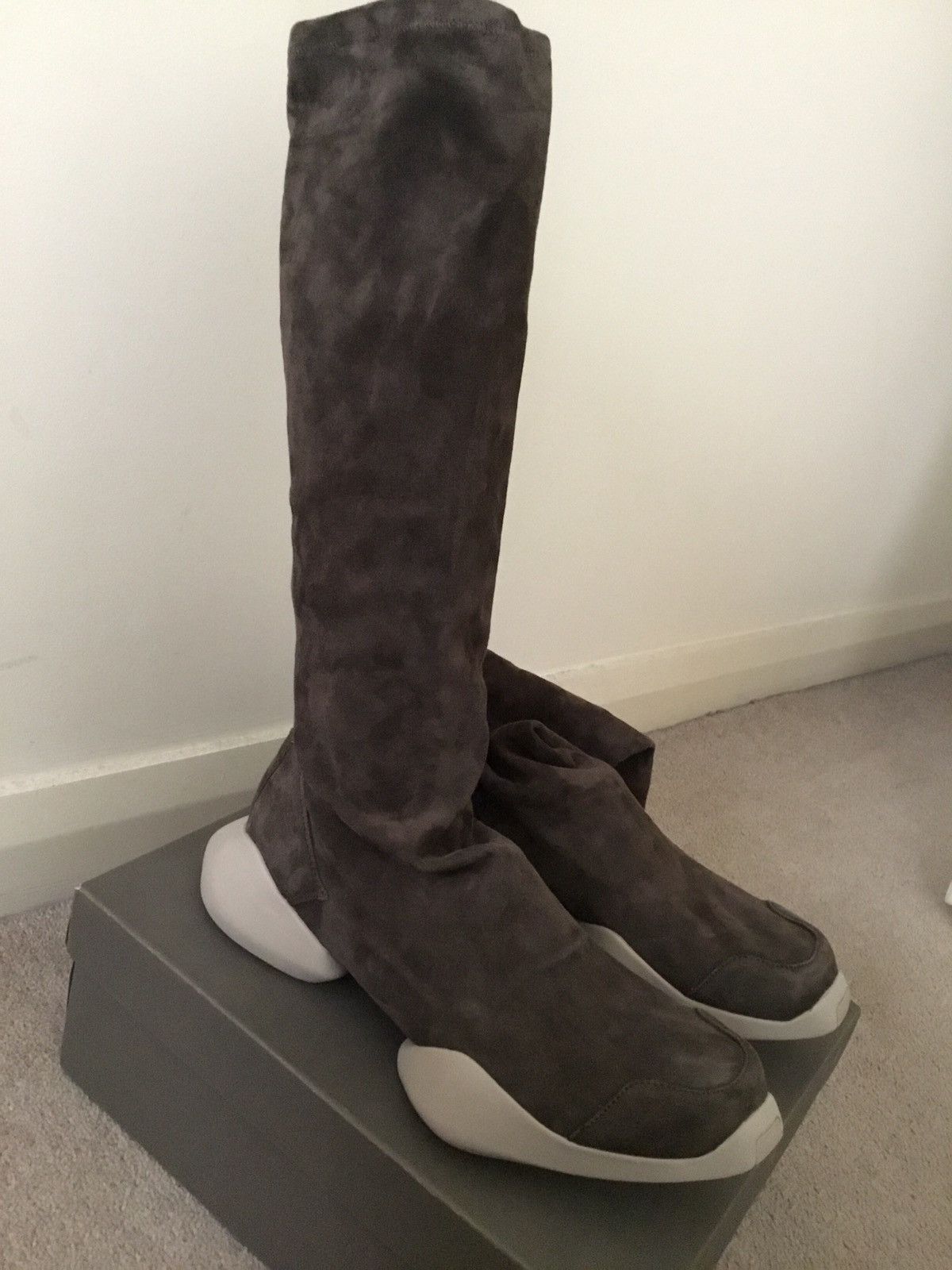 Adidas × Rick Owens RO Runner Stretch Boot Size US 8.5 / EU 41-42 - 4 Thumbnail