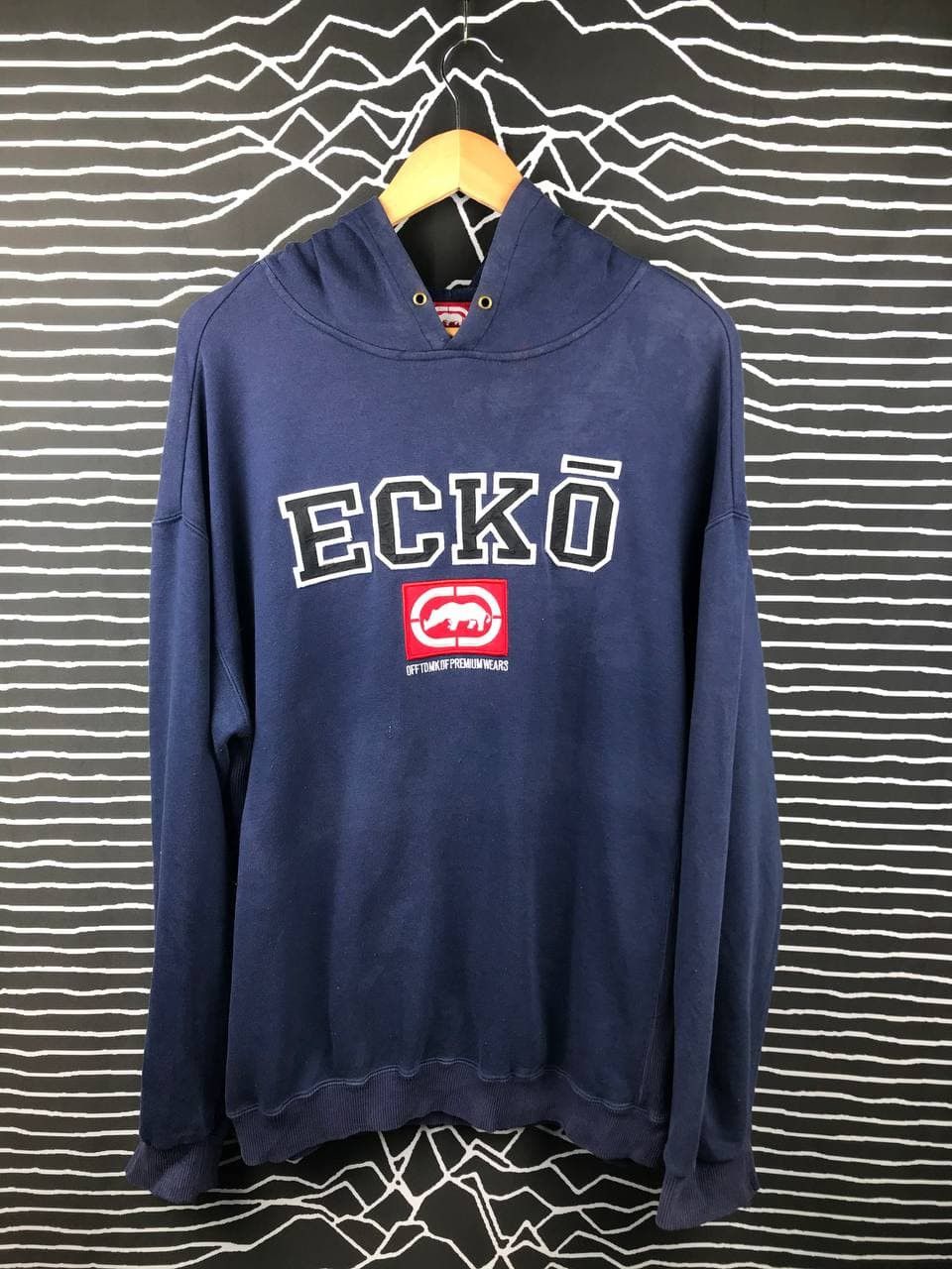 Ecko Unltd. × Marc Ecko × Vintage Vtg Distressed Ecko Unlimited Logo Hoodie Size US L / EU 52-54 / 3 - 1 Thumbnail
