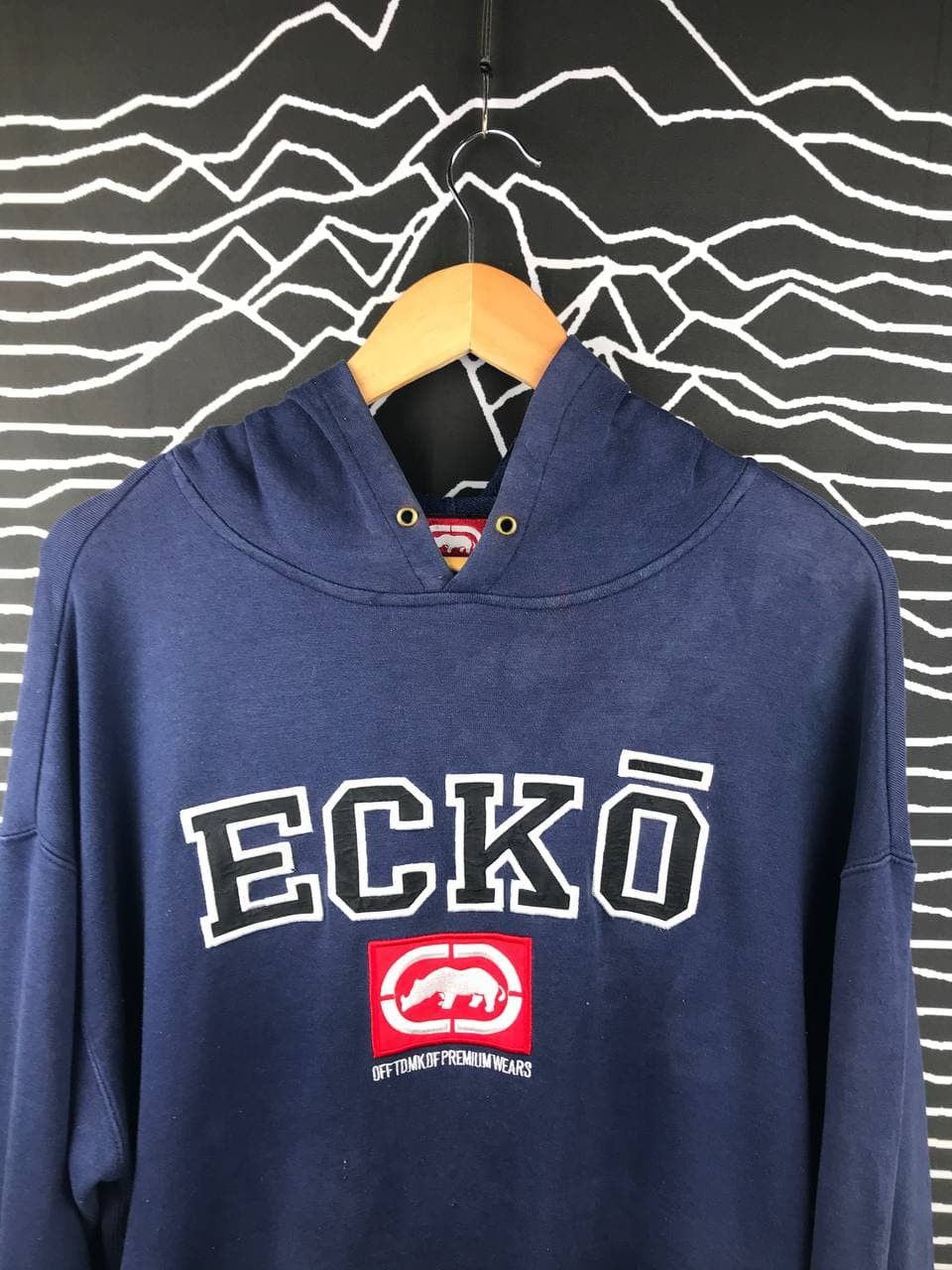 Ecko Unltd. × Marc Ecko × Vintage Vtg Distressed Ecko Unlimited Logo Hoodie Size US L / EU 52-54 / 3 - 3 Thumbnail