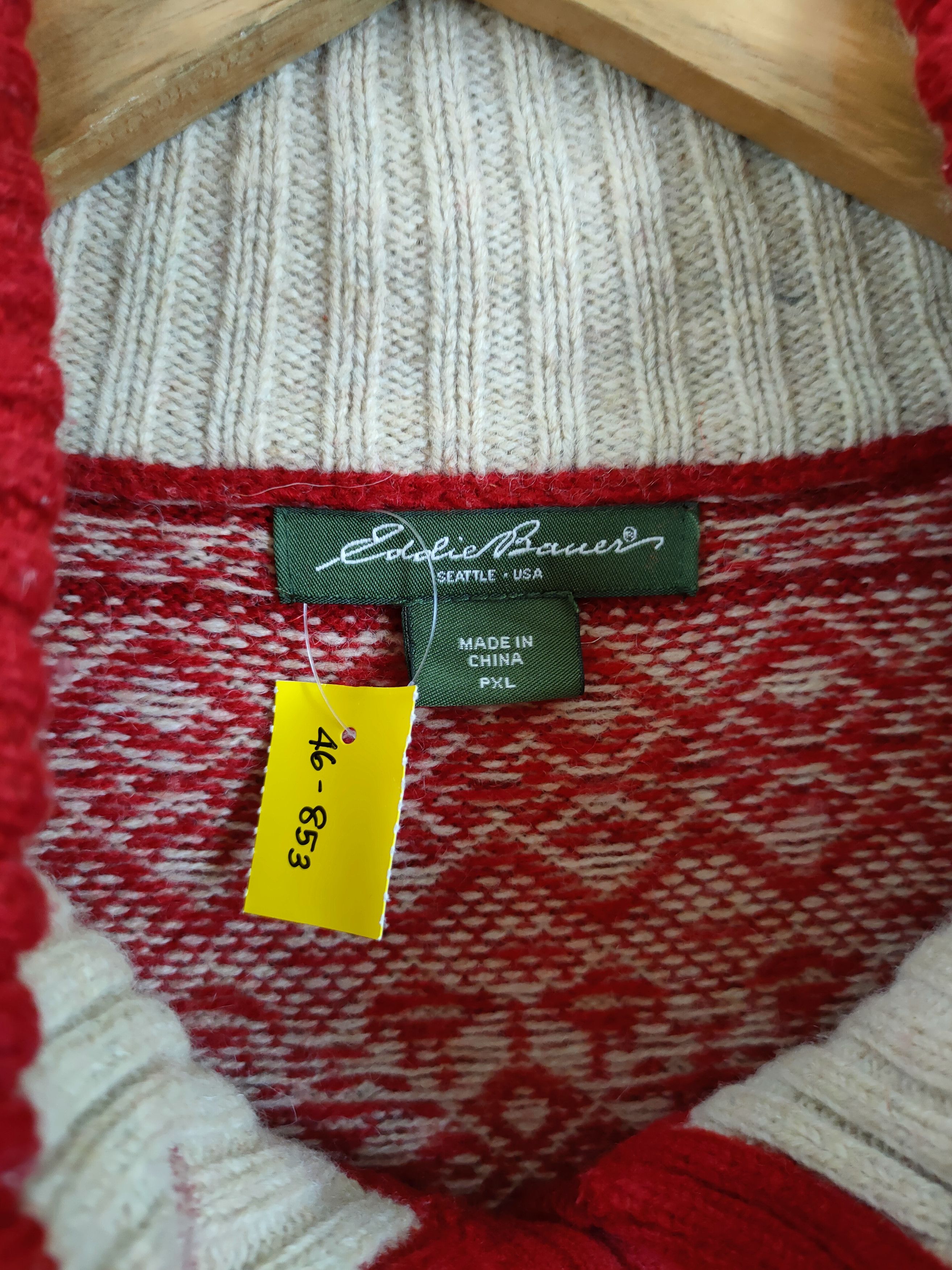 Eddie Bauer D Eddie Bauer art navajo meticulous knitwear japan #46-853 Size US L / EU 52-54 / 3 - 4 Thumbnail