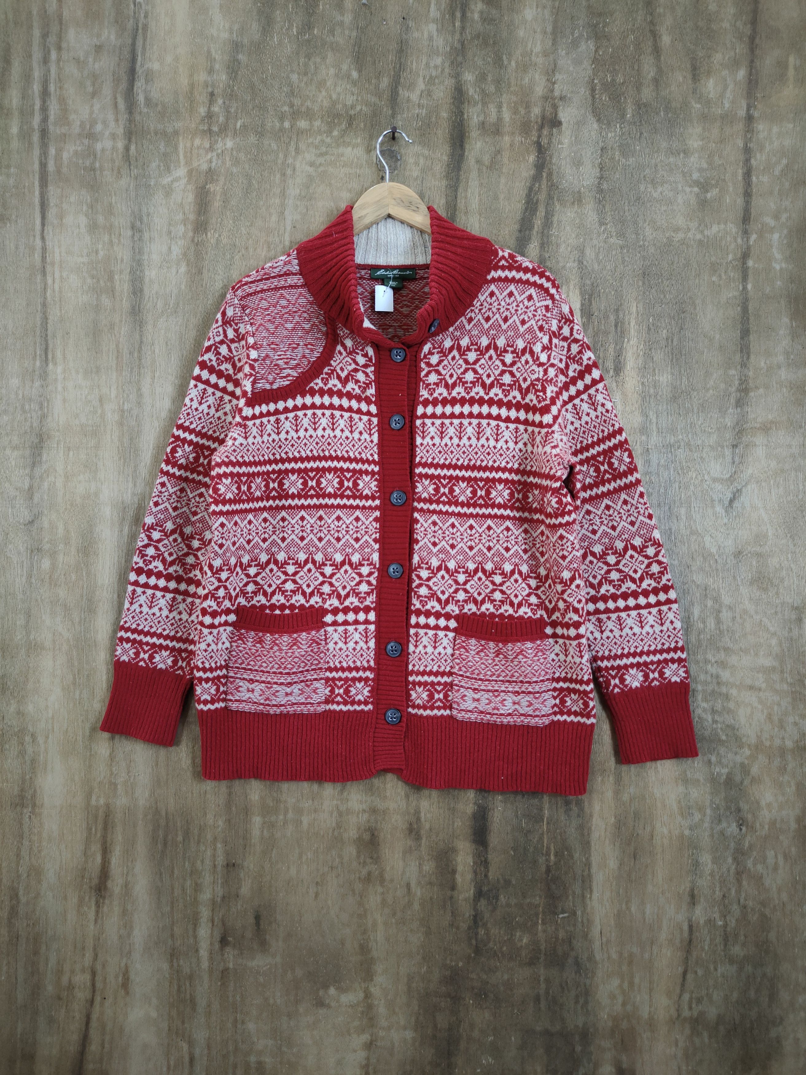 Eddie Bauer D Eddie Bauer art navajo meticulous knitwear japan #46-853 Size US L / EU 52-54 / 3 - 1 Thumbnail
