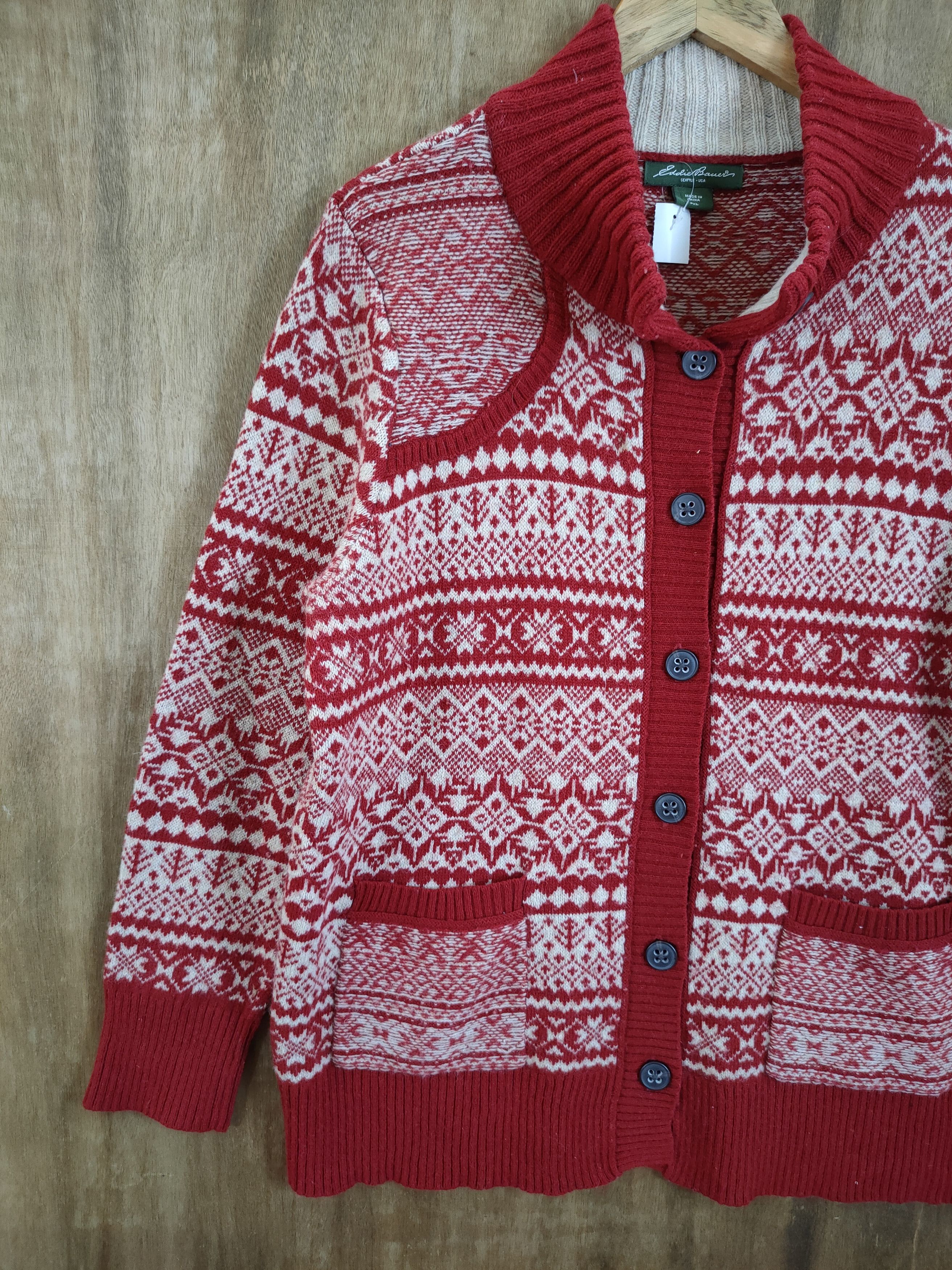 Eddie Bauer D Eddie Bauer art navajo meticulous knitwear japan #46-853 Size US L / EU 52-54 / 3 - 2 Thumbnail