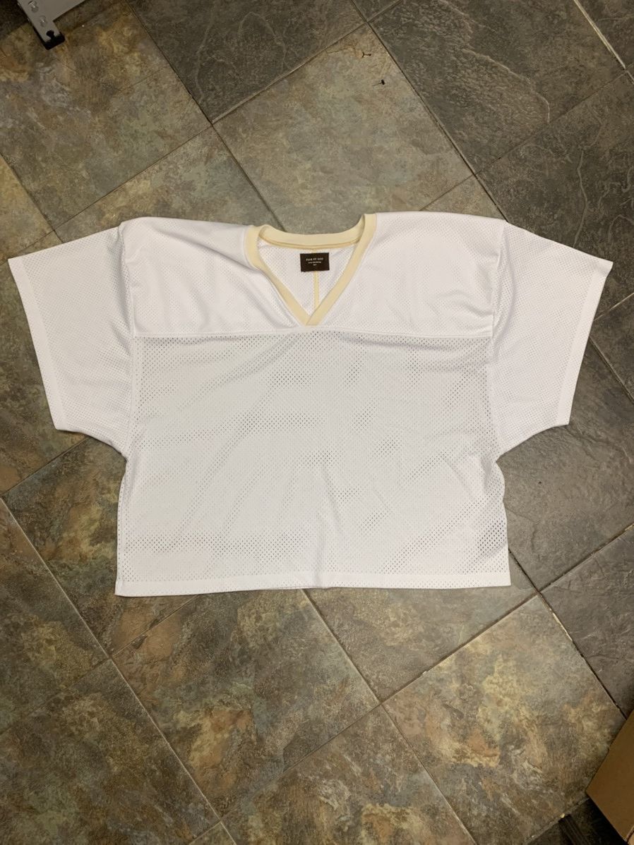 image of Fear Of God White Manuel Jersey, Men's (Size XL)