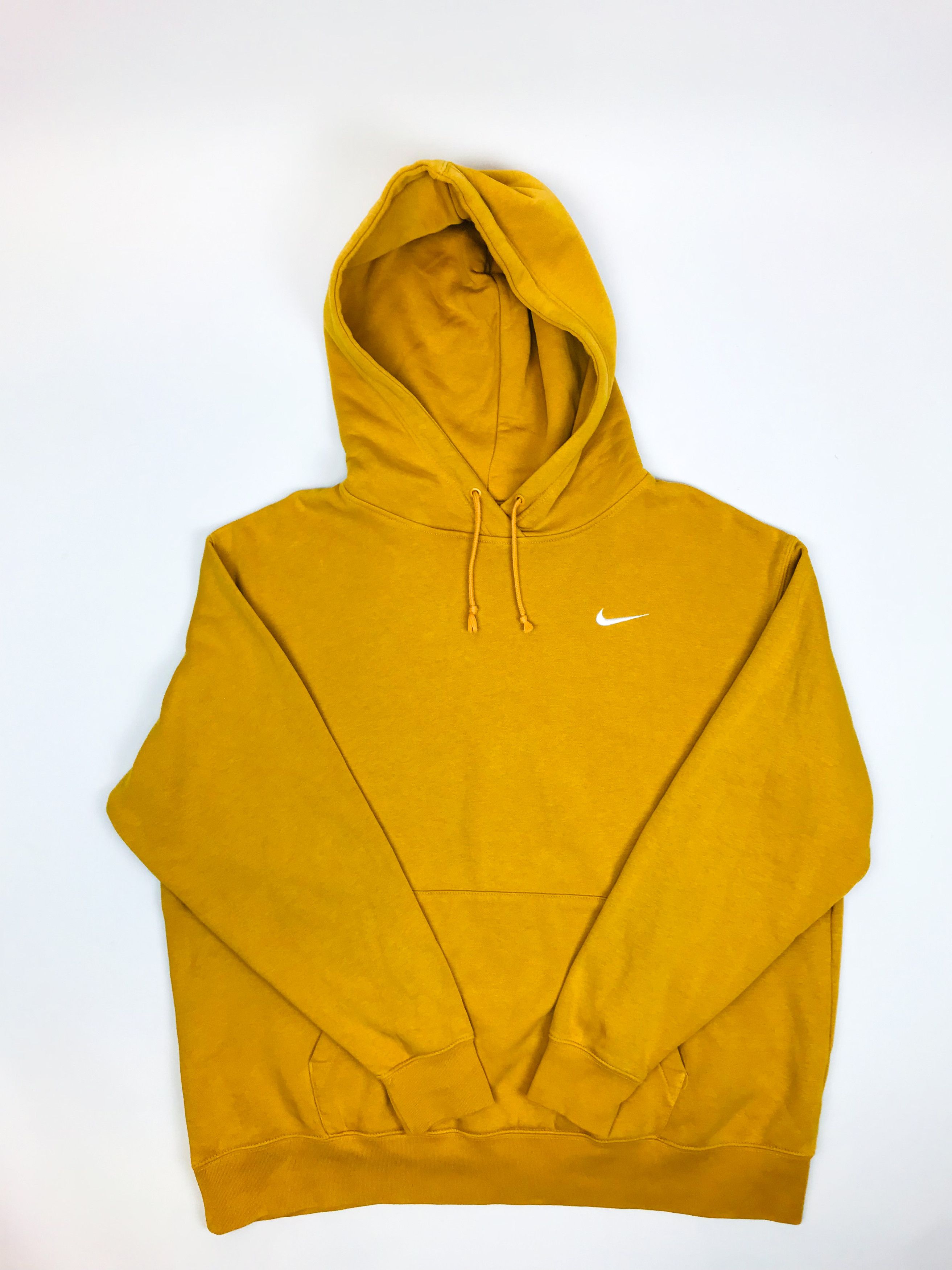 Nike Nike Mustard Yellow Hoodie Embroidery Logo Center Swoosh Grailed