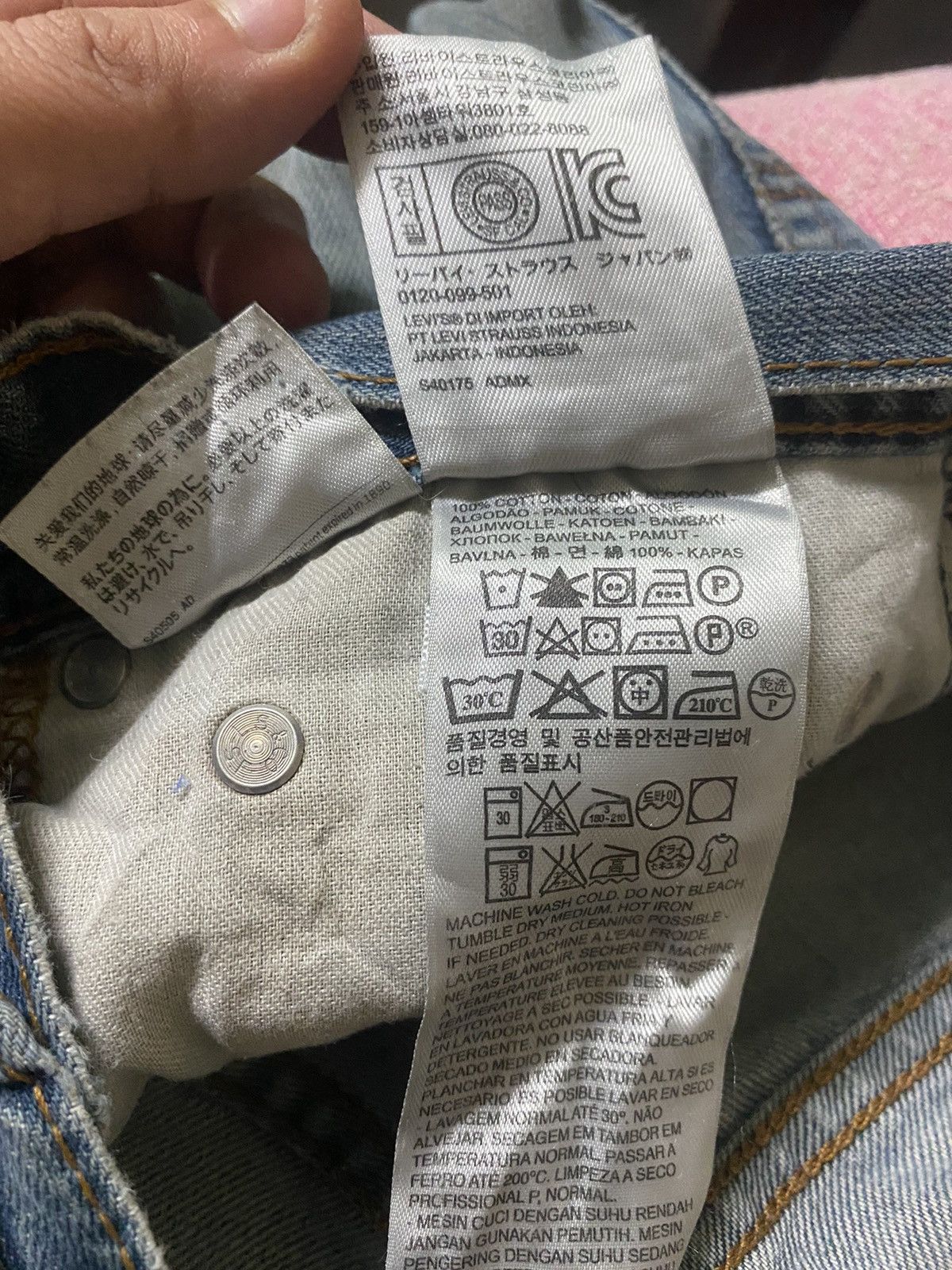 Levi's × Vintage Dirty Blue LEVIS Distressed Denim Jeans -L18 Size US 30 / EU 46 - 16 Thumbnail