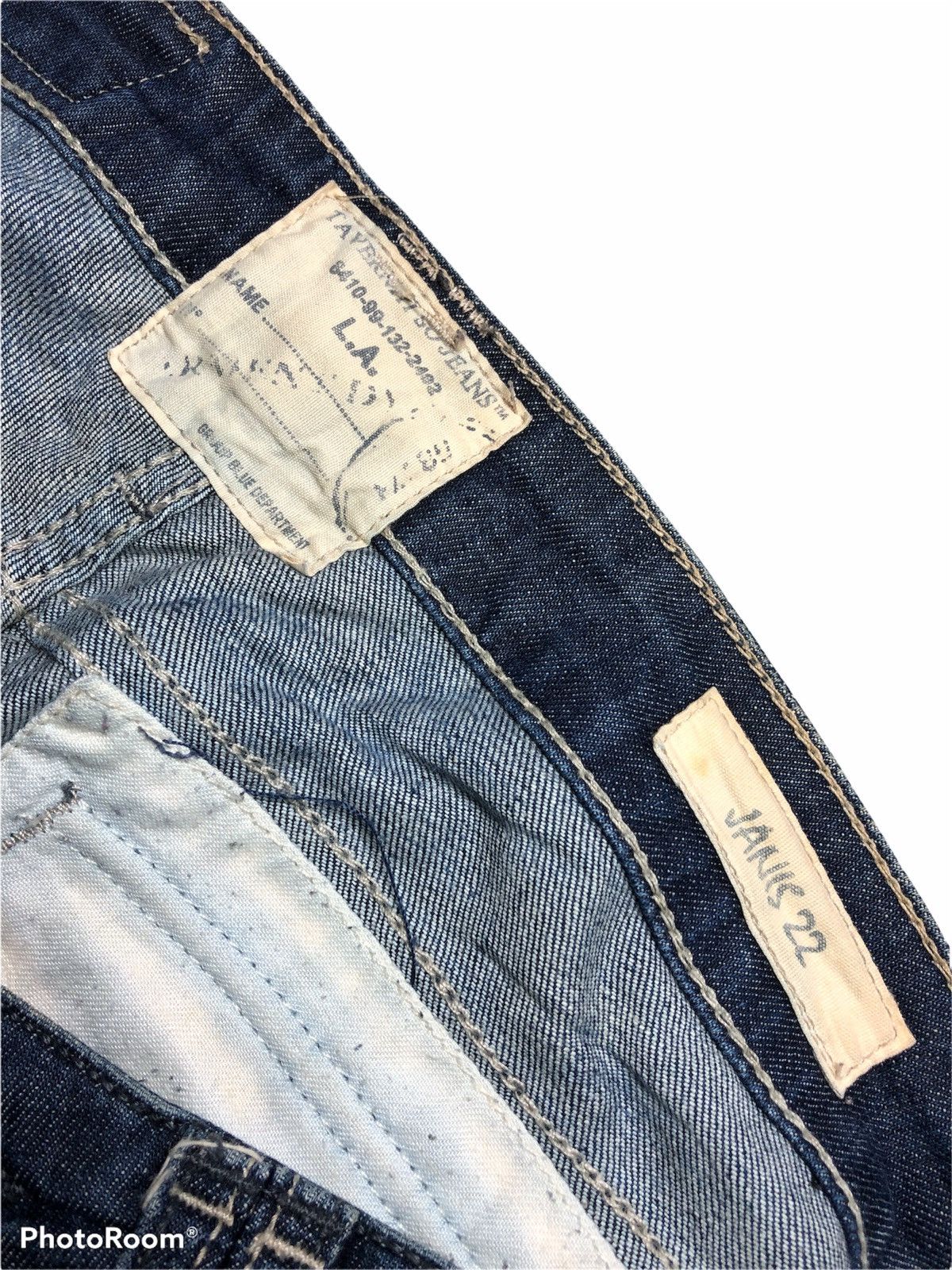 Jimmy Taverniti FLARED⚡️⚡️TAVERNITI JANIS 22 Denim Size US 33 - 5 Thumbnail