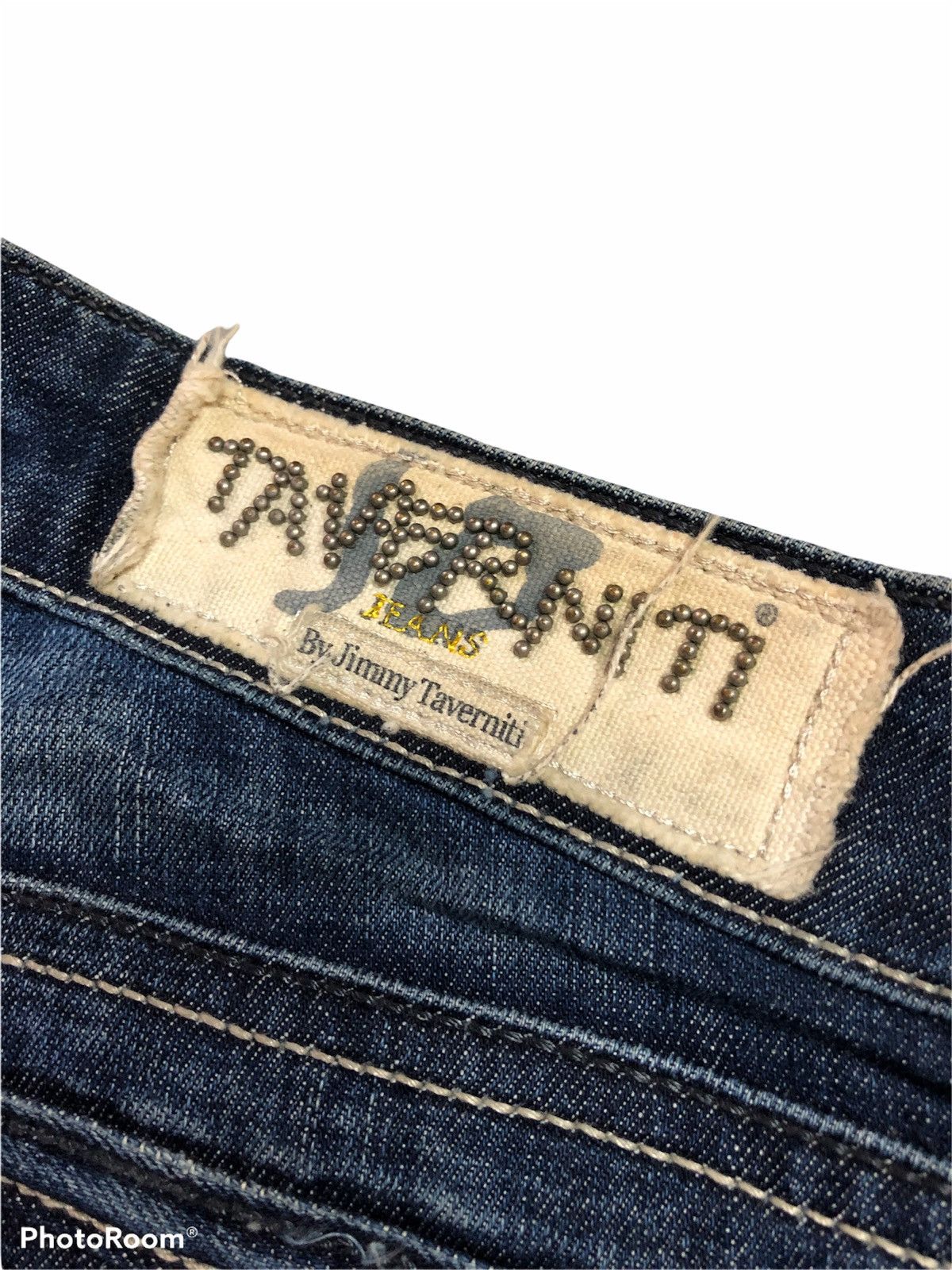 Jimmy Taverniti FLARED⚡️⚡️TAVERNITI JANIS 22 Denim Size US 33 - 4 Thumbnail