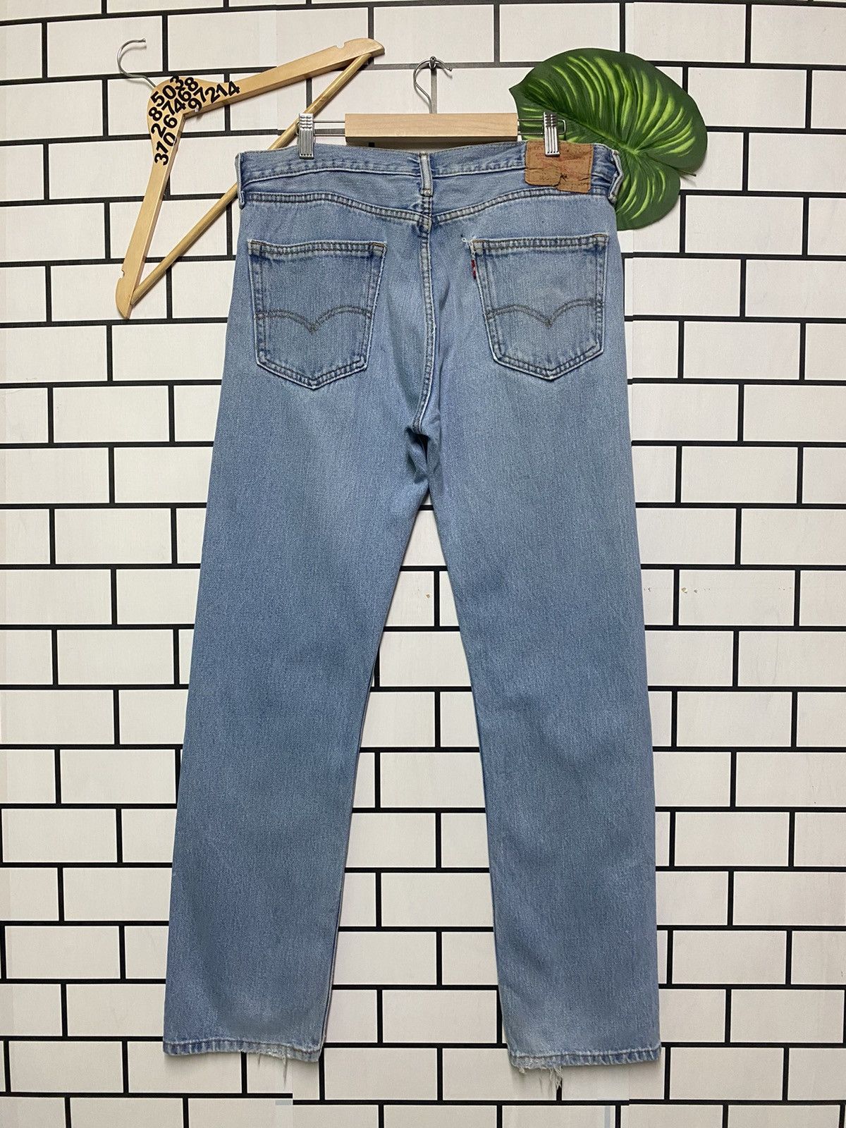 Levi's × Levi's Vintage Clothing × Vintage Vintage LEVIS 505 Light Wash Distressed Jean -L23 Size US 36 / EU 52 - 2 Thumbnail
