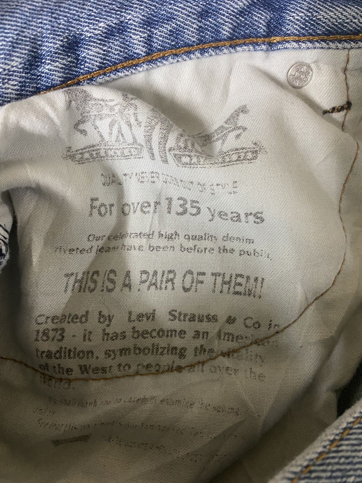 Levi's × Levi's Vintage Clothing × Vintage Vintage LEVIS 505 Light Wash Distressed Jean -L23 Size US 36 / EU 52 - 16 Thumbnail
