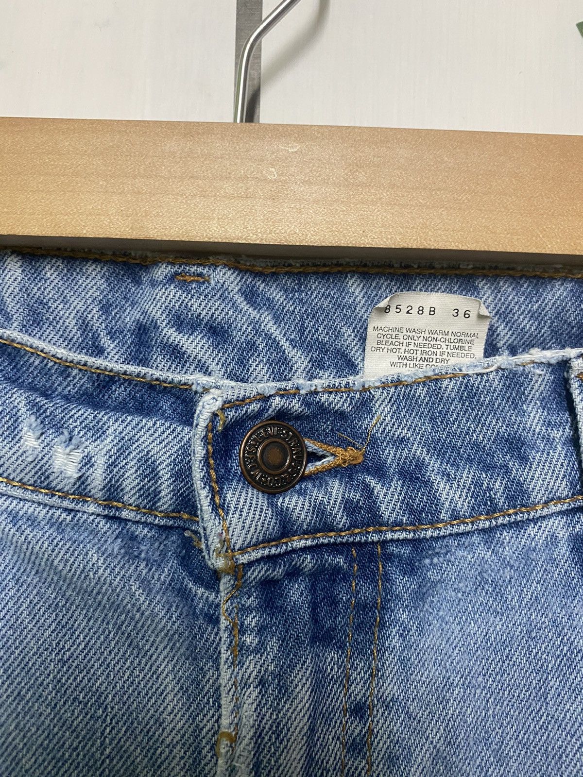 Levi's × Levi's Vintage Clothing × Vintage Vintage 80s LEVIS 505 Regular Fit Straight Leg Denim - L22 Size US 38 / EU 54 - 5 Thumbnail