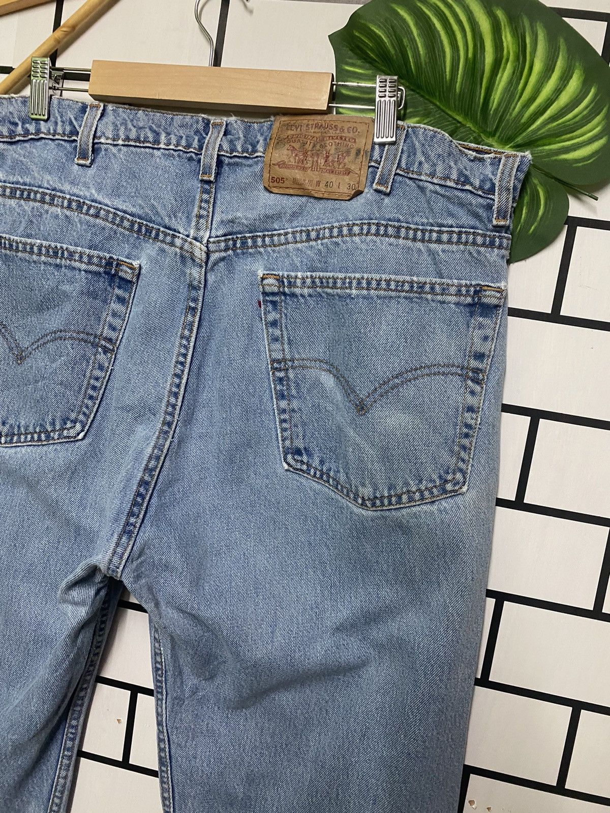 Levi's × Levi's Vintage Clothing × Vintage Vintage 80s LEVIS 505 Regular Fit Straight Leg Denim - L22 Size US 38 / EU 54 - 13 Thumbnail