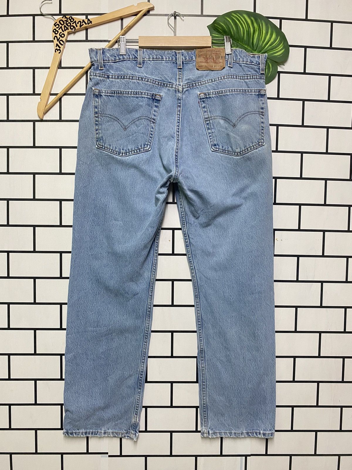 Levi's × Levi's Vintage Clothing × Vintage Vintage 80s LEVIS 505 Regular Fit Straight Leg Denim - L22 Size US 38 / EU 54 - 2 Thumbnail
