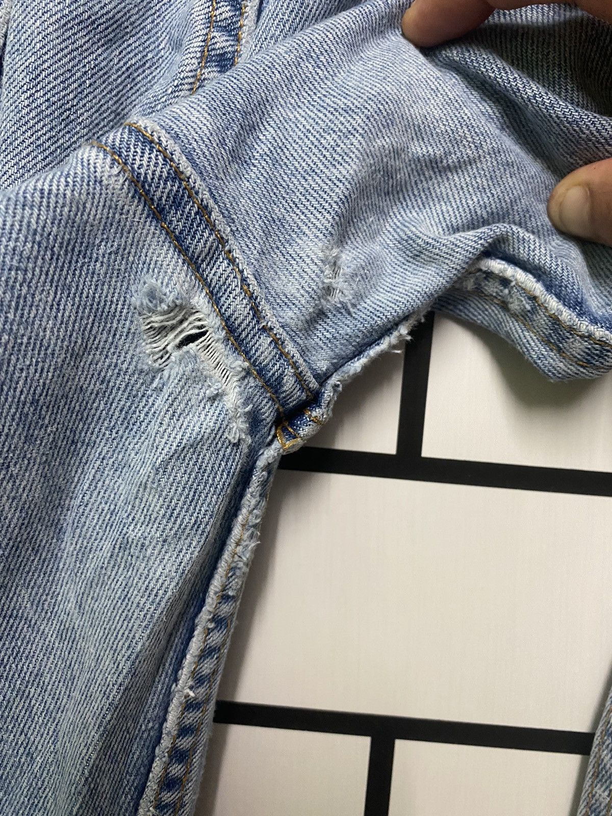 Levi's × Levi's Vintage Clothing × Vintage Vintage 80s LEVIS 505 Regular Fit Straight Leg Denim - L22 Size US 38 / EU 54 - 16 Thumbnail