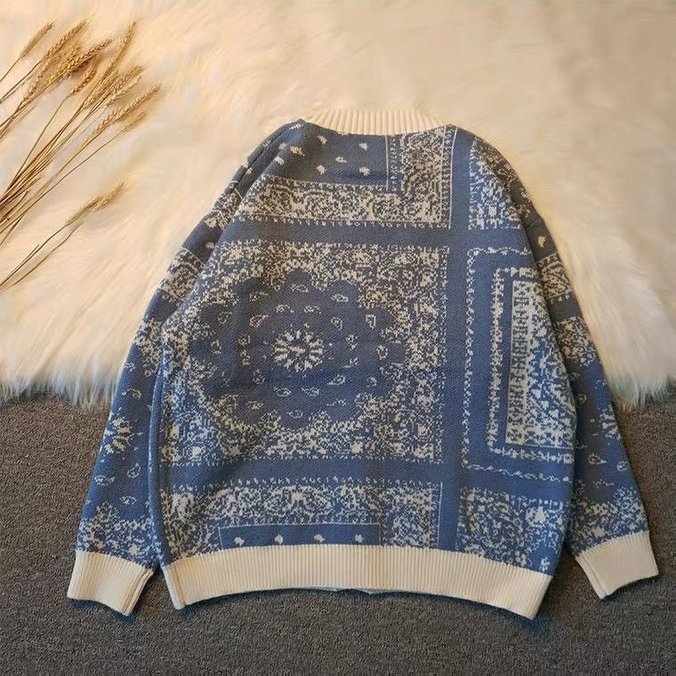 Japanese Brand × Vintage Bandana Knitwear Cardigan Collection Size US M / EU 48-50 / 2 - 2 Thumbnail
