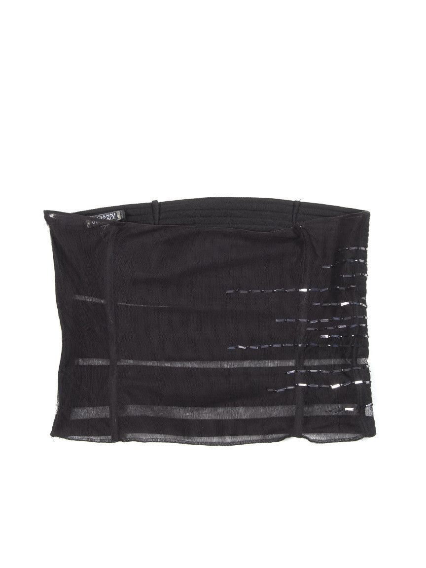 Versace × Vintage Rare Vintage Gianni Vesace Mesh Sheer Beaded Corsete Size S / US 4 / IT 40 - 4 Thumbnail
