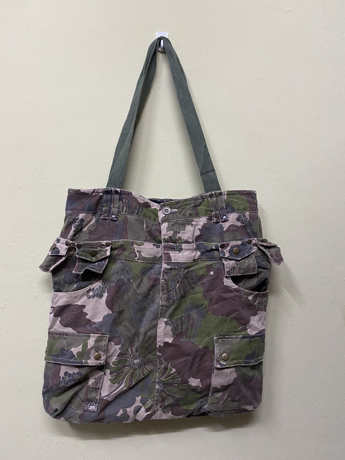 Handmade × Japanese Brand CAMO TOTE BAG VERY RARE DESIGN Size ONE SIZE - 3 Thumbnail