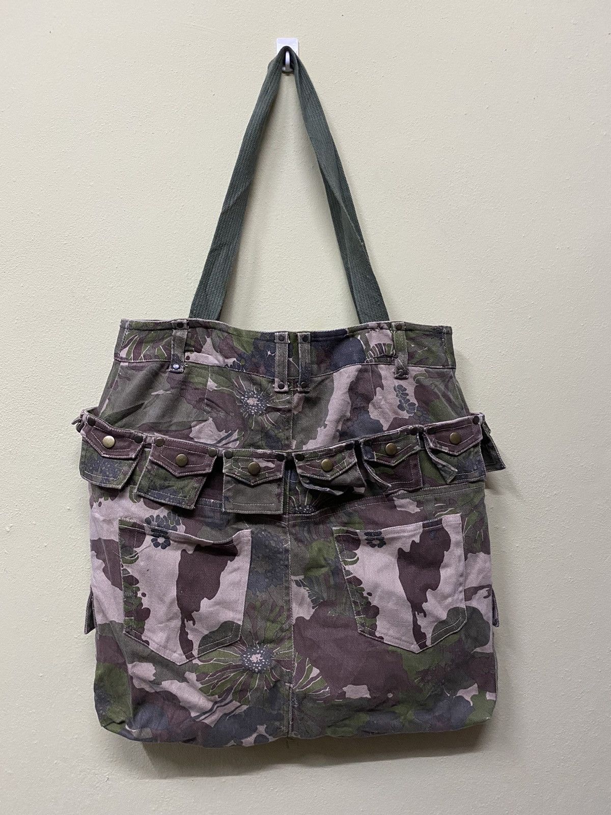 Handmade × Japanese Brand CAMO TOTE BAG VERY RARE DESIGN Size ONE SIZE - 1 Thumbnail