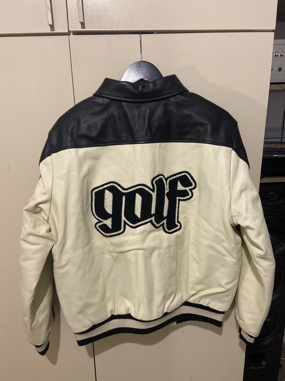 GOLF WANG / ゴルフ ワン】OLDE LEATHER JACKET - スタジャン