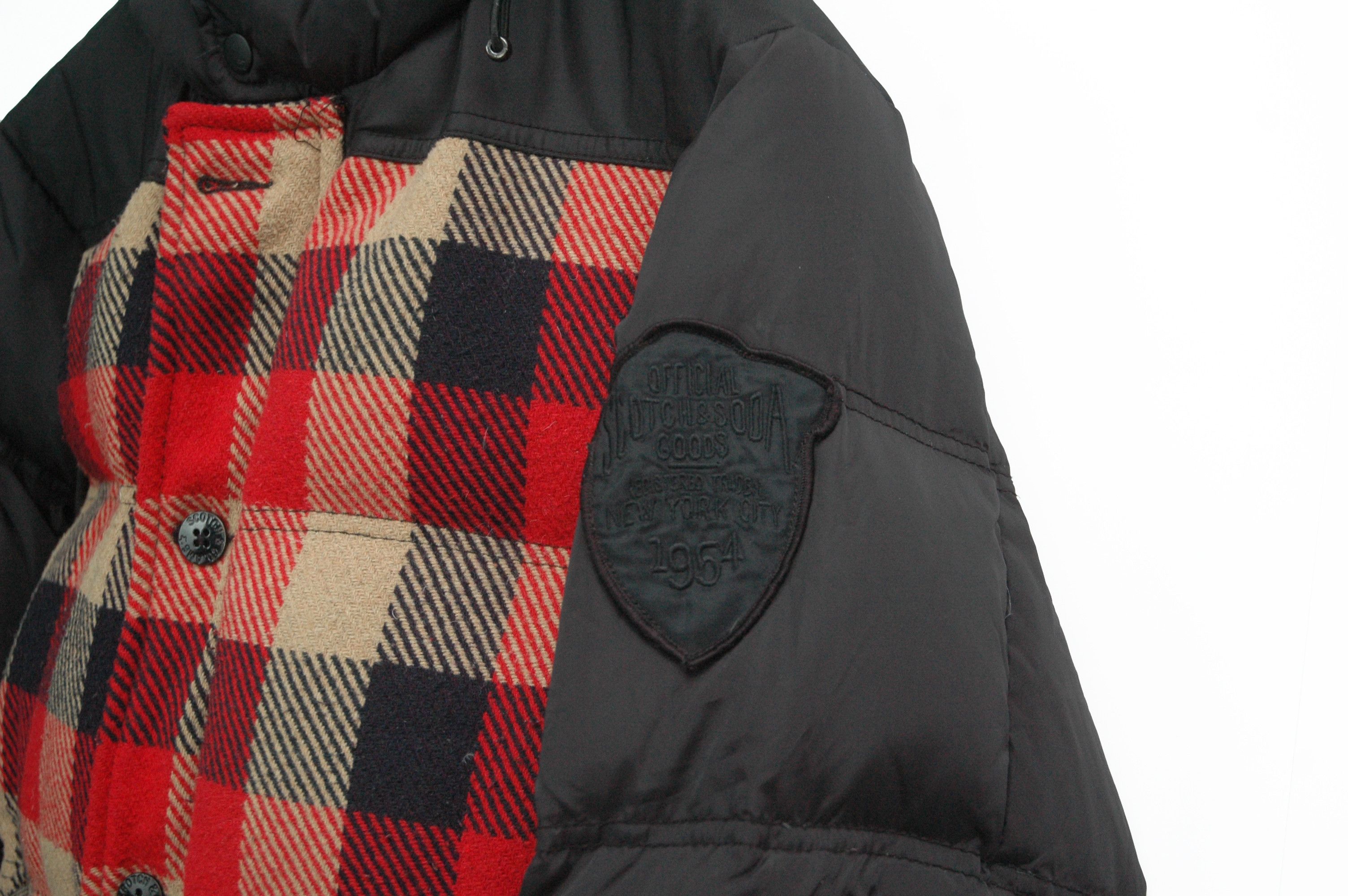 Scotch & Soda Scotch Soda Down Puffer Checkered Wool Jacket Size US L / EU 52-54 / 3 - 3 Thumbnail