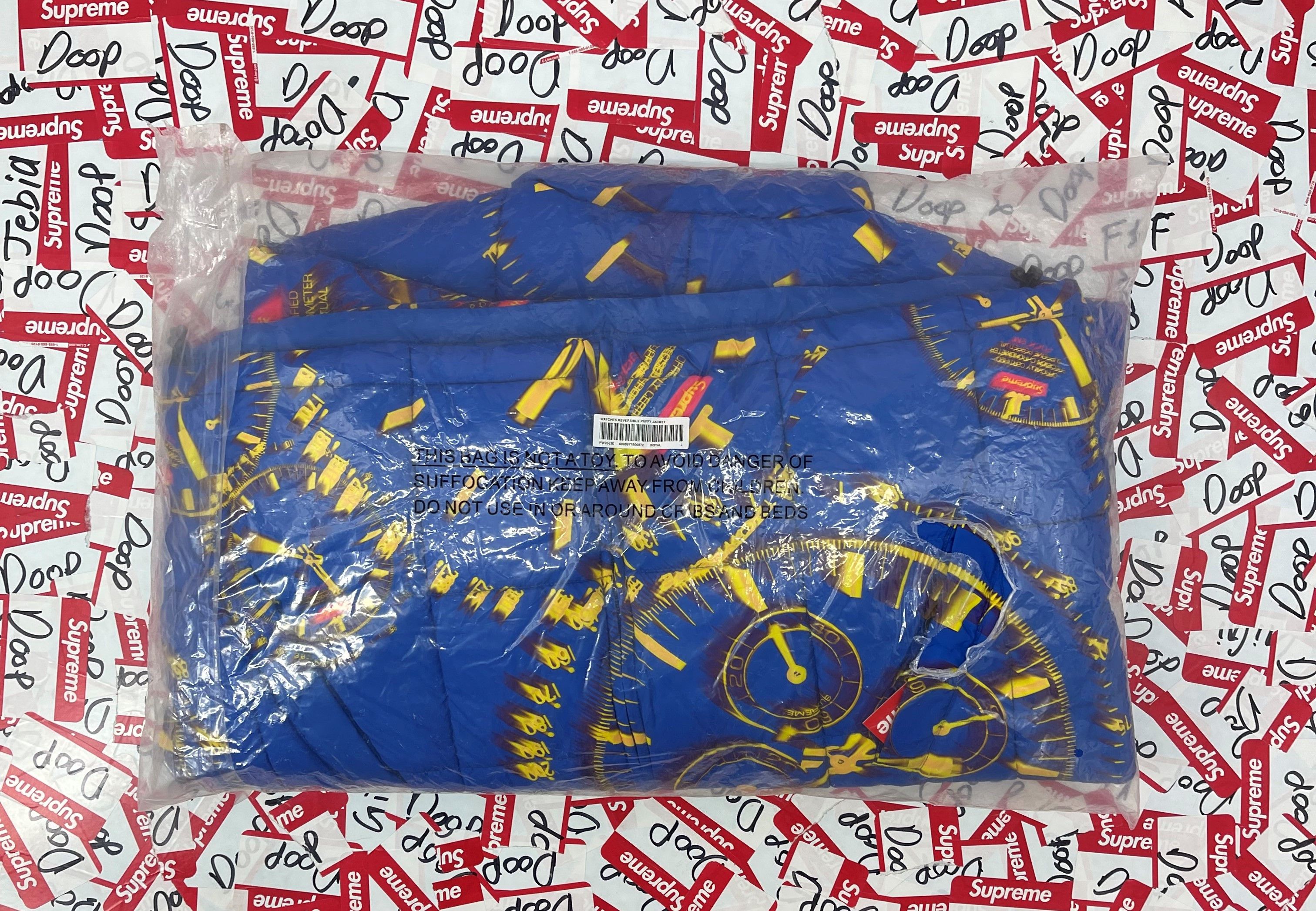 ジャケット・アウター SUPREME Watches Reversible Puffy Jacket Supreme Watches Reversible Puffy Jacket Black Men's - FW20 - US