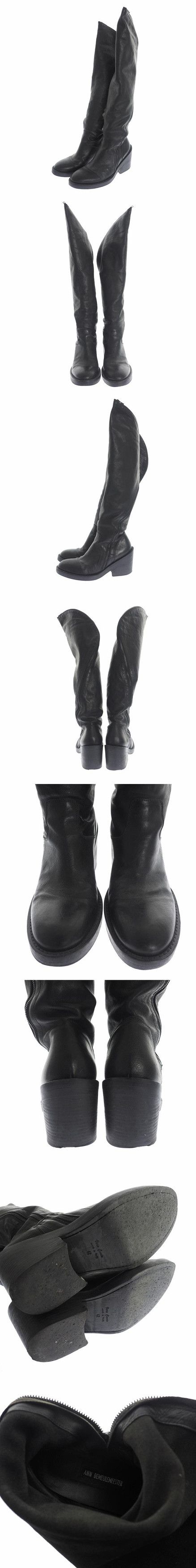 Ann Demeulemeester 42 SPIRAL ZIP THIGH HIGH HEELED BOOTS Ann Demeulemeester 42 SPIRAL ZIP THIGH HIGH HEELED BOOTS