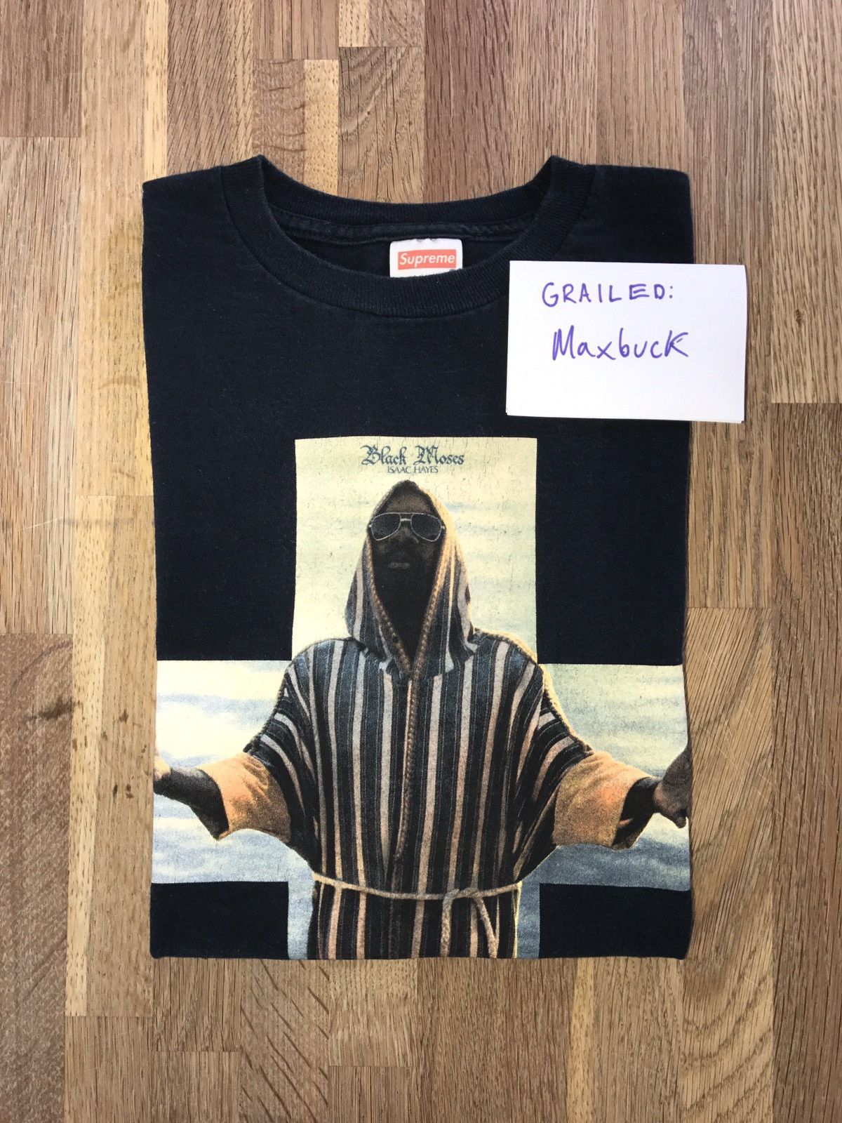 Supreme Isaac Hayes Black Moses Tee | Grailed