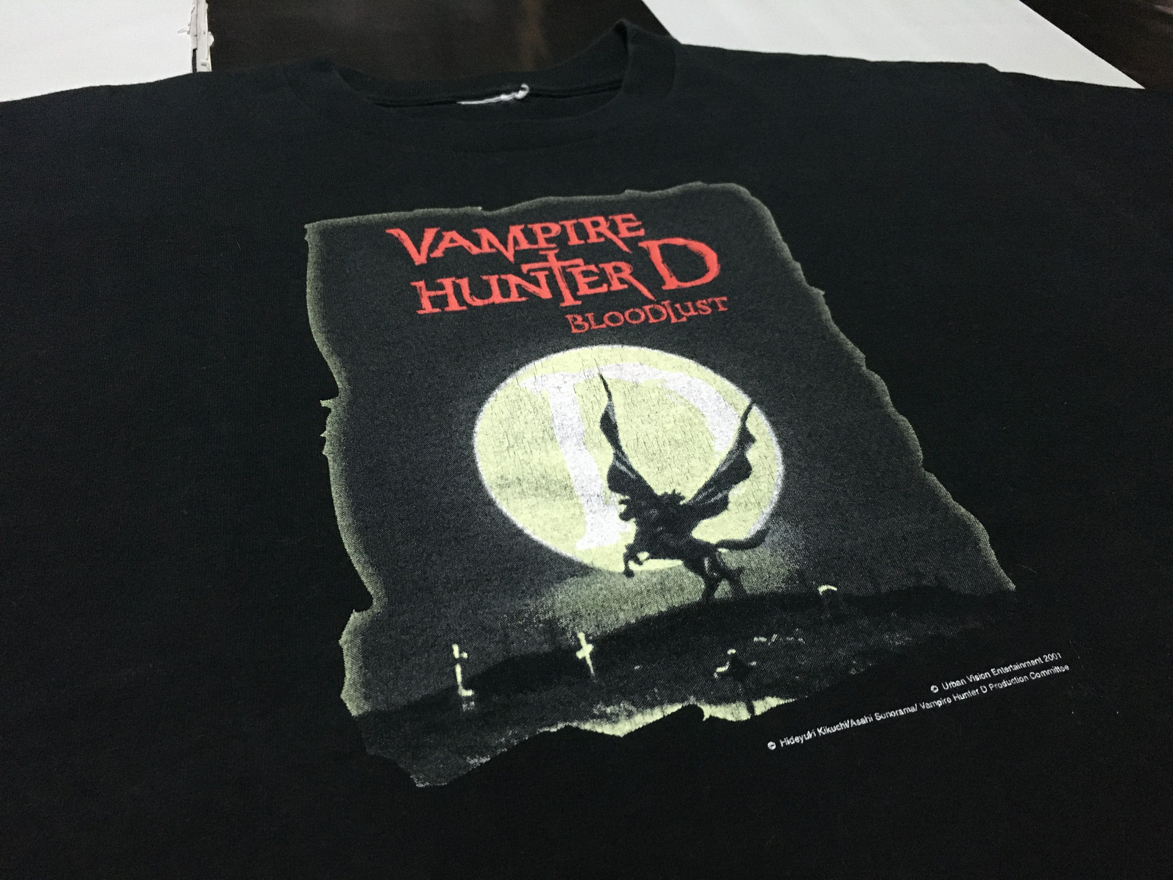 古着屋□□□□00s vampire hunter d bloodlust Tシャツ ブリーチ