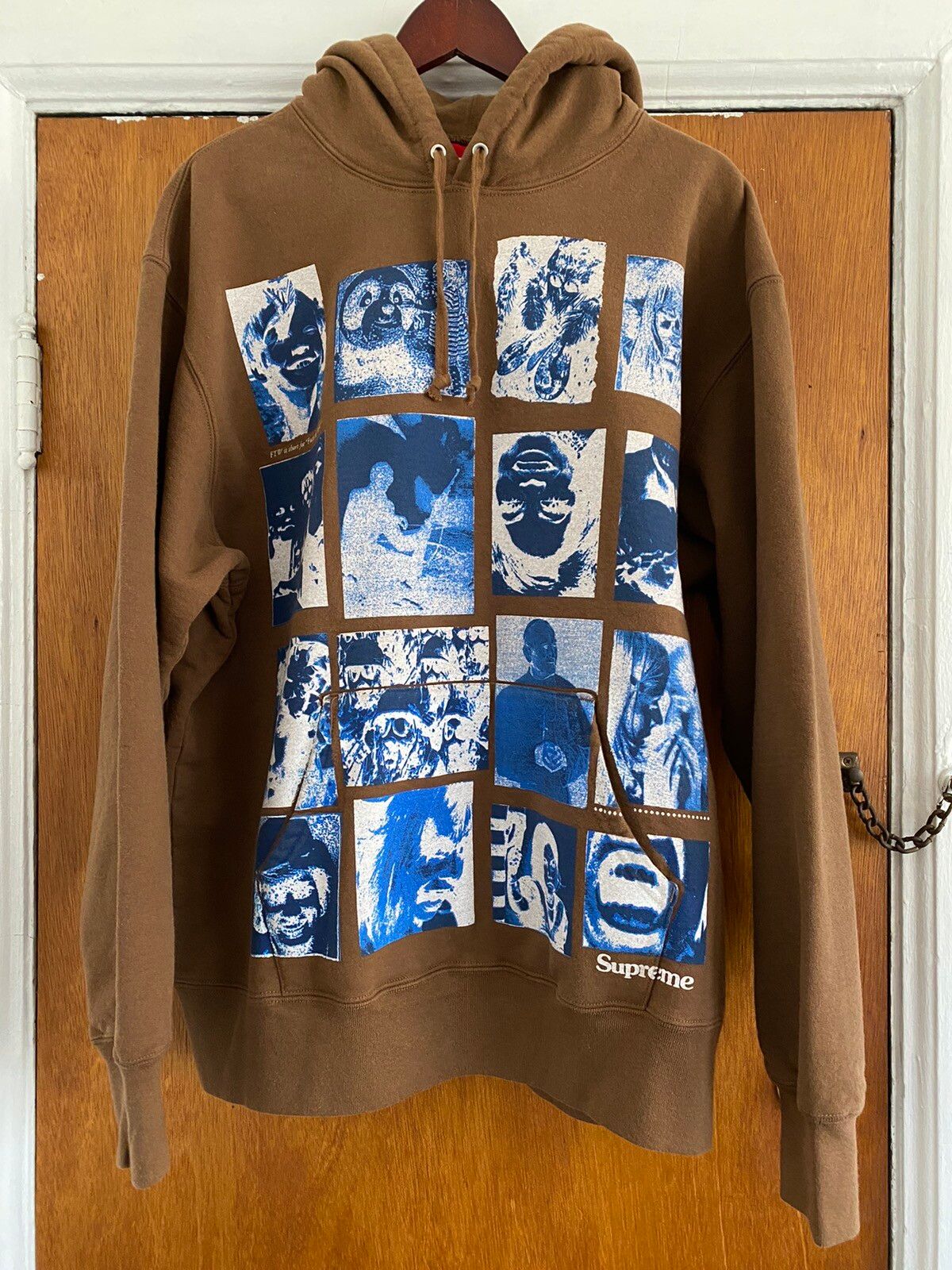 Supreme Supreme Collage Grid Hooded Sweatshirt | Grailed