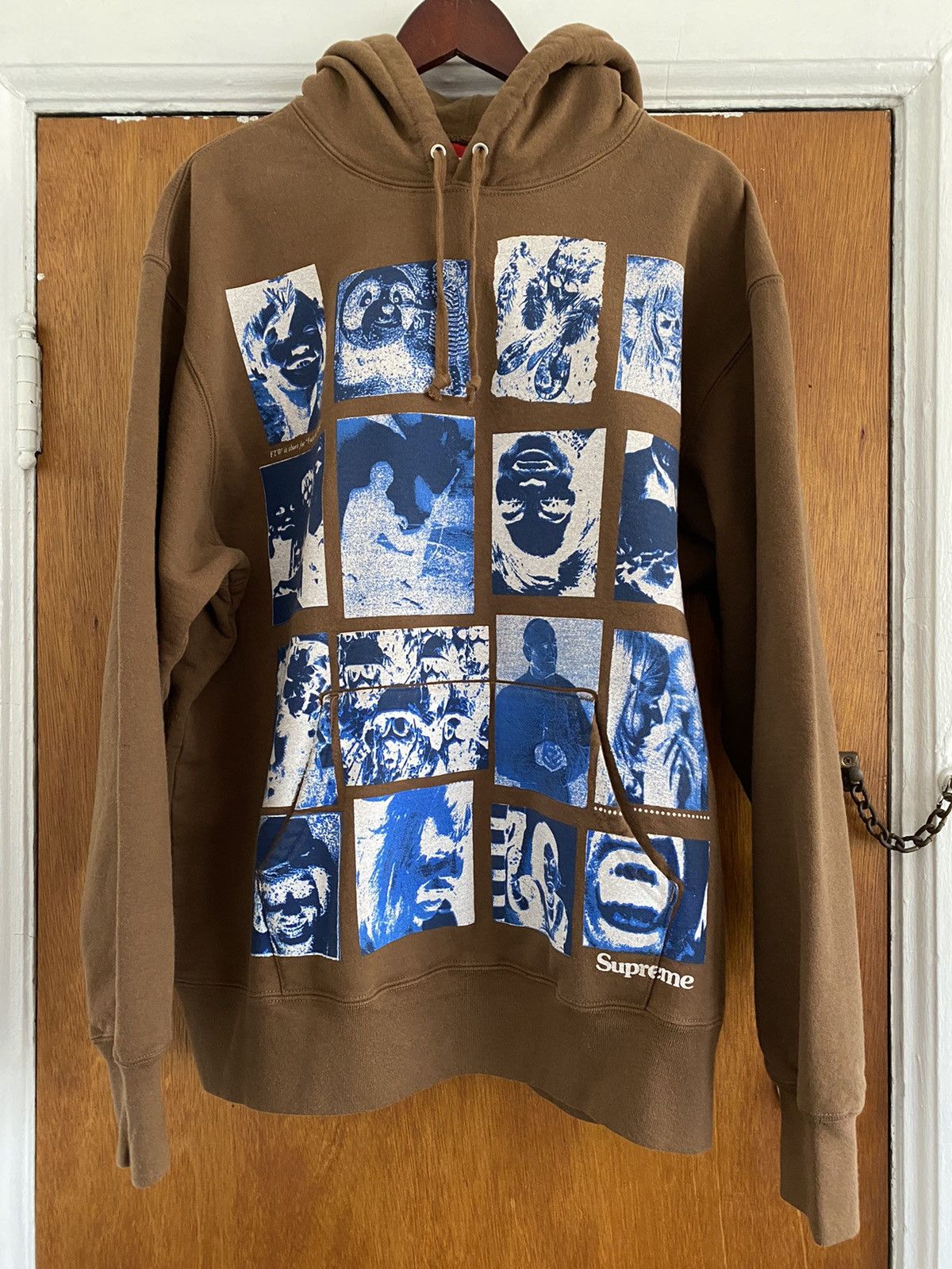 Supreme Supreme Collage Grid Hooded Sweatshirt | Grailed