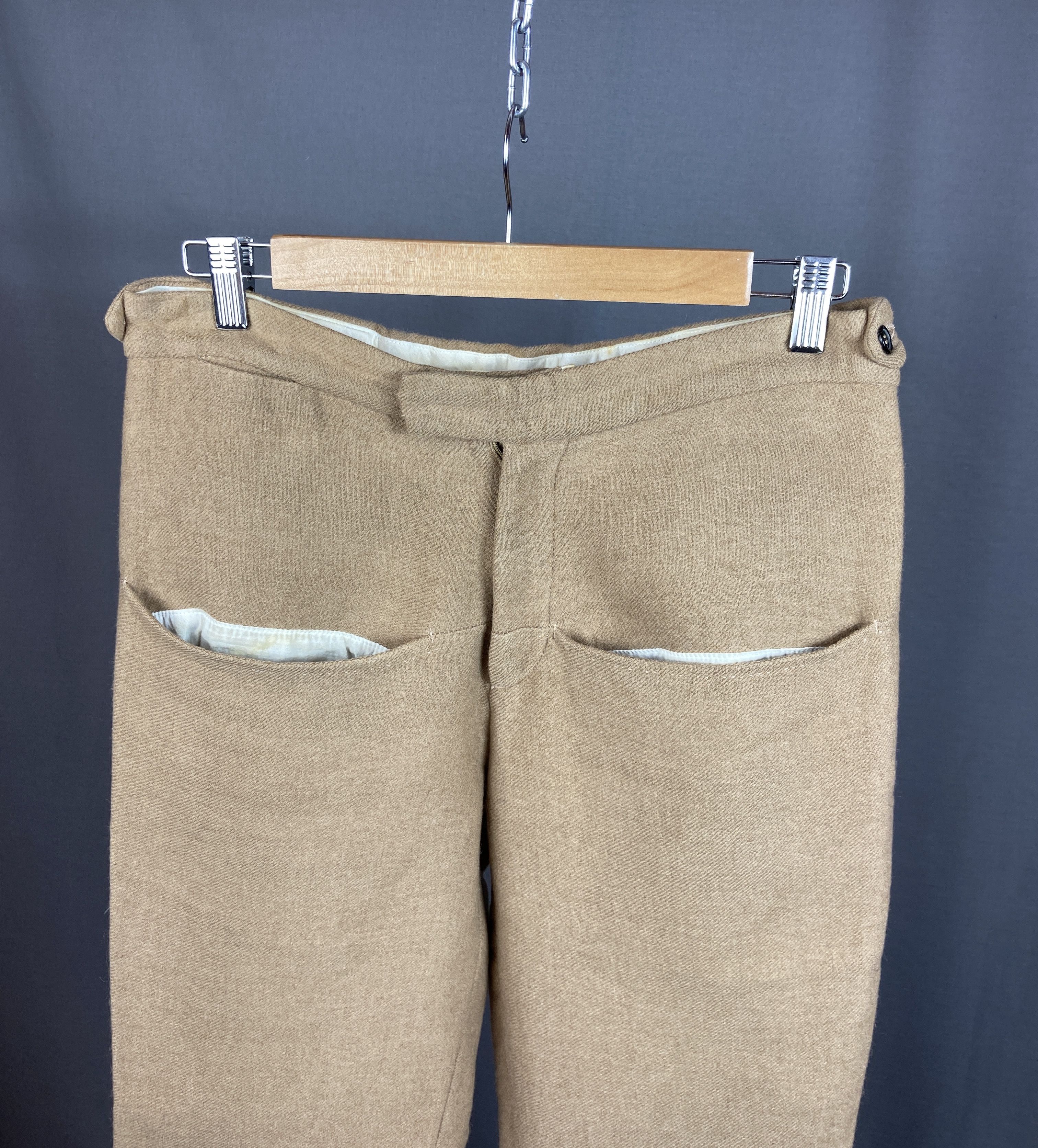 Raf Simons × Vintage Vintage Raf Simons Proto Wool Brown Pants Size US 31 - 6 Thumbnail