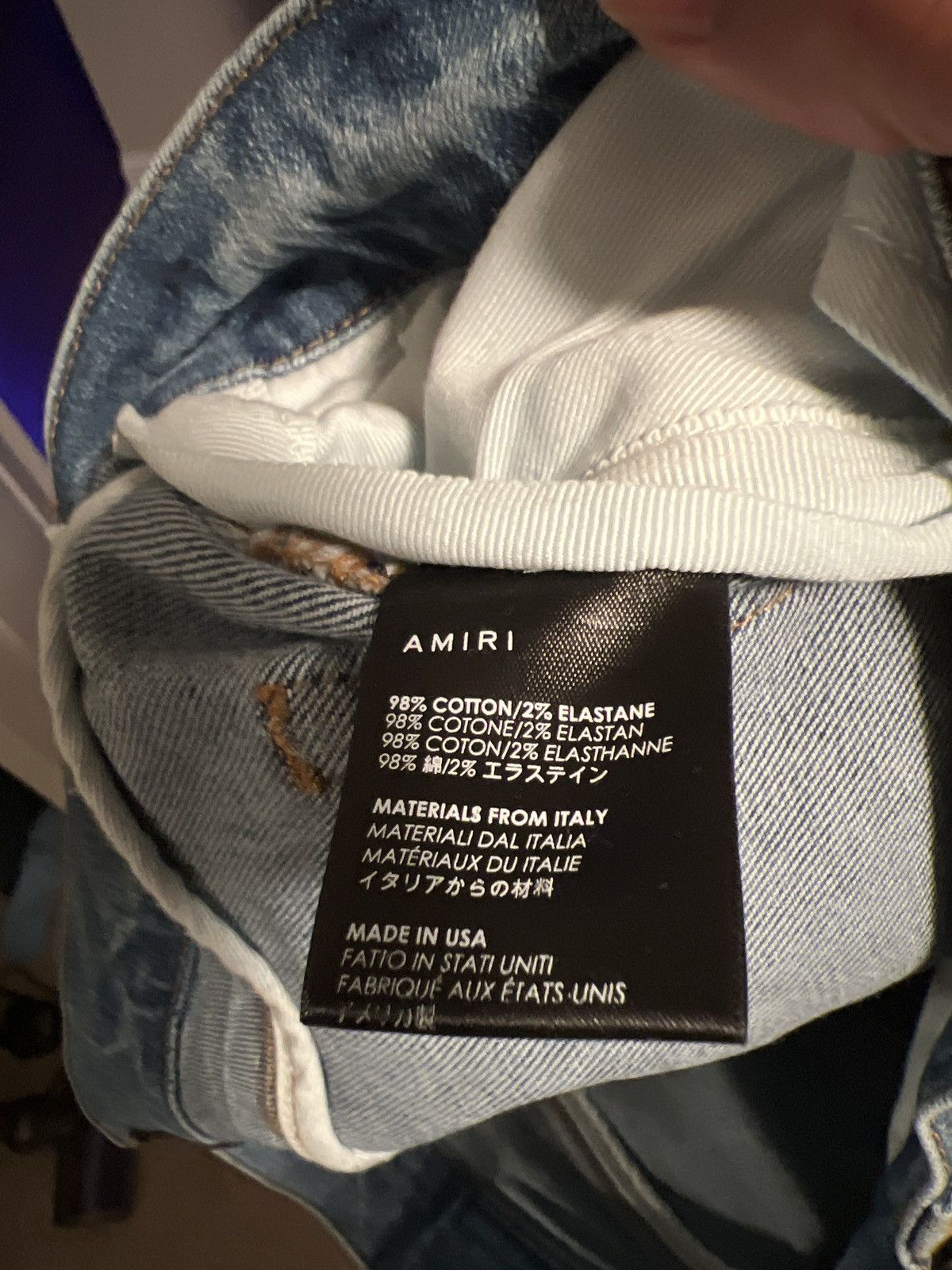 Amiri Amiri Slit Jean Size US 36 / EU 52 - 6 Thumbnail