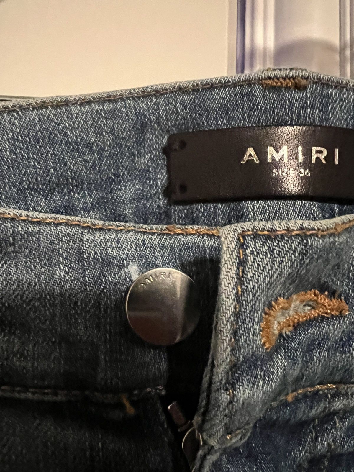 Amiri Amiri Slit Jean Size US 36 / EU 52 - 3 Thumbnail