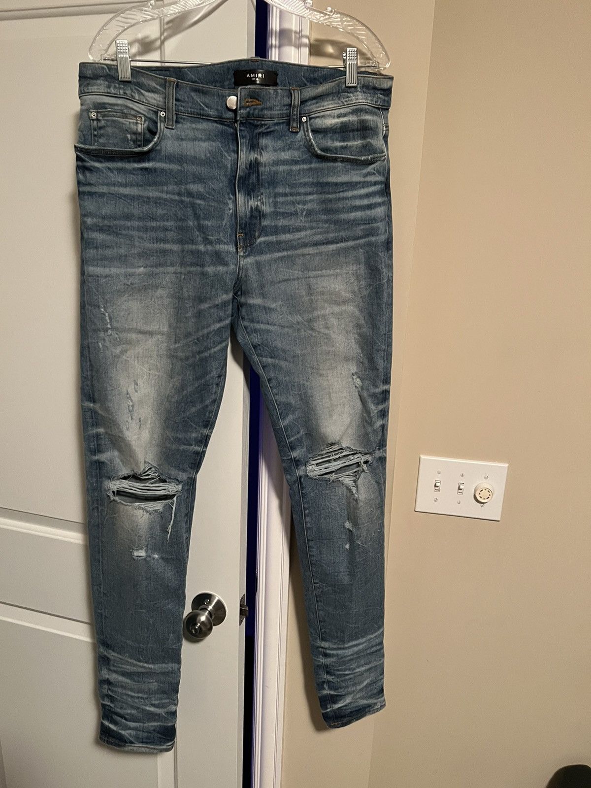 Amiri Amiri Slit Jean Size US 36 / EU 52 - 1 Thumbnail