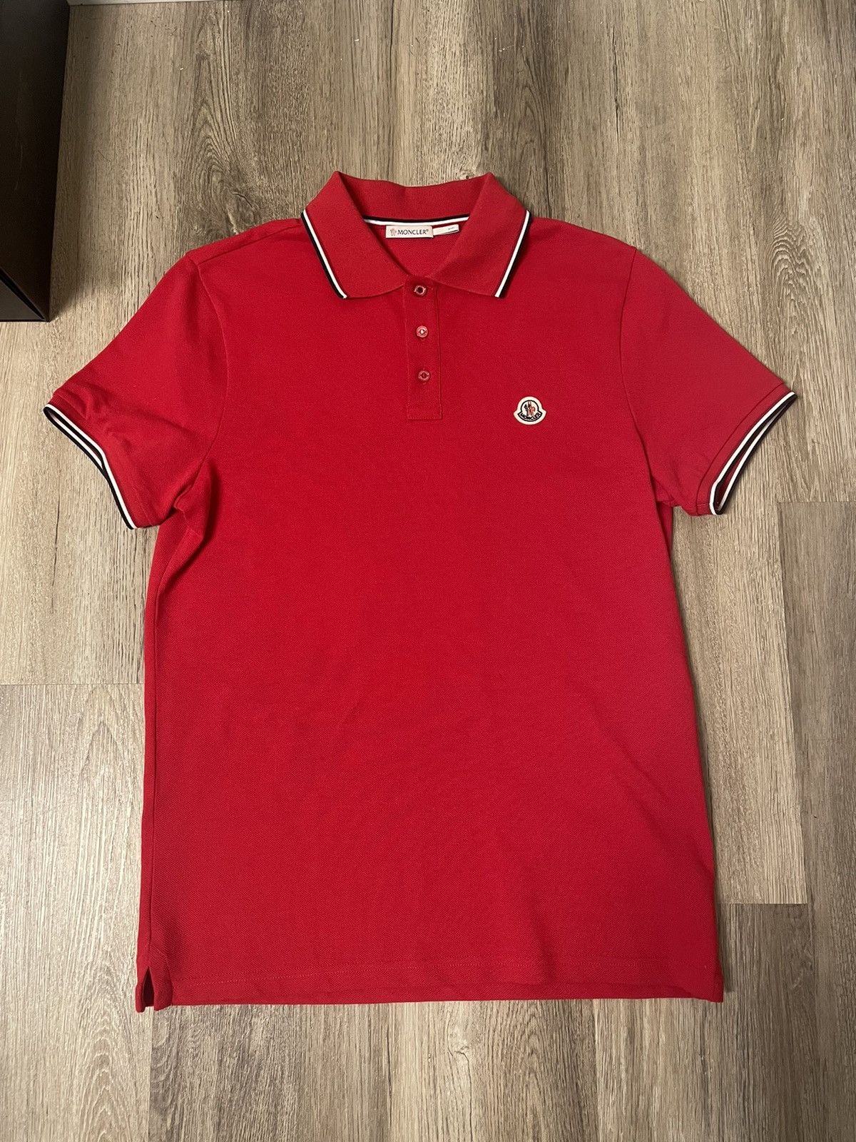 image of Moncler Polo in Red, Men's (Size Medium)