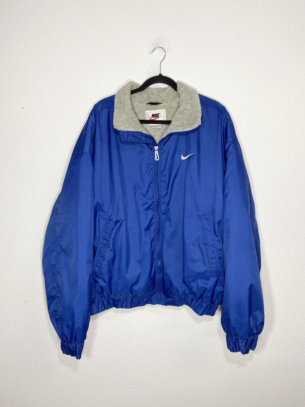Nike × Vintage Vintage 90s Nike Sherpa jacket Size US L / EU 52-54 / 3 - 1 Thumbnail
