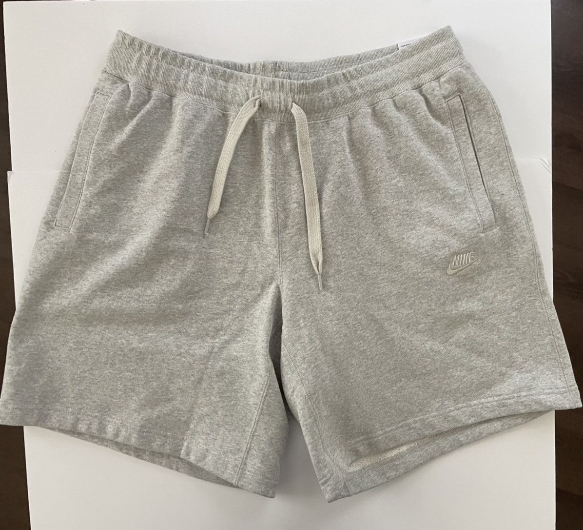 Nike Nike Sportswear Classic Fleece Shorts Light Grey Grailed
