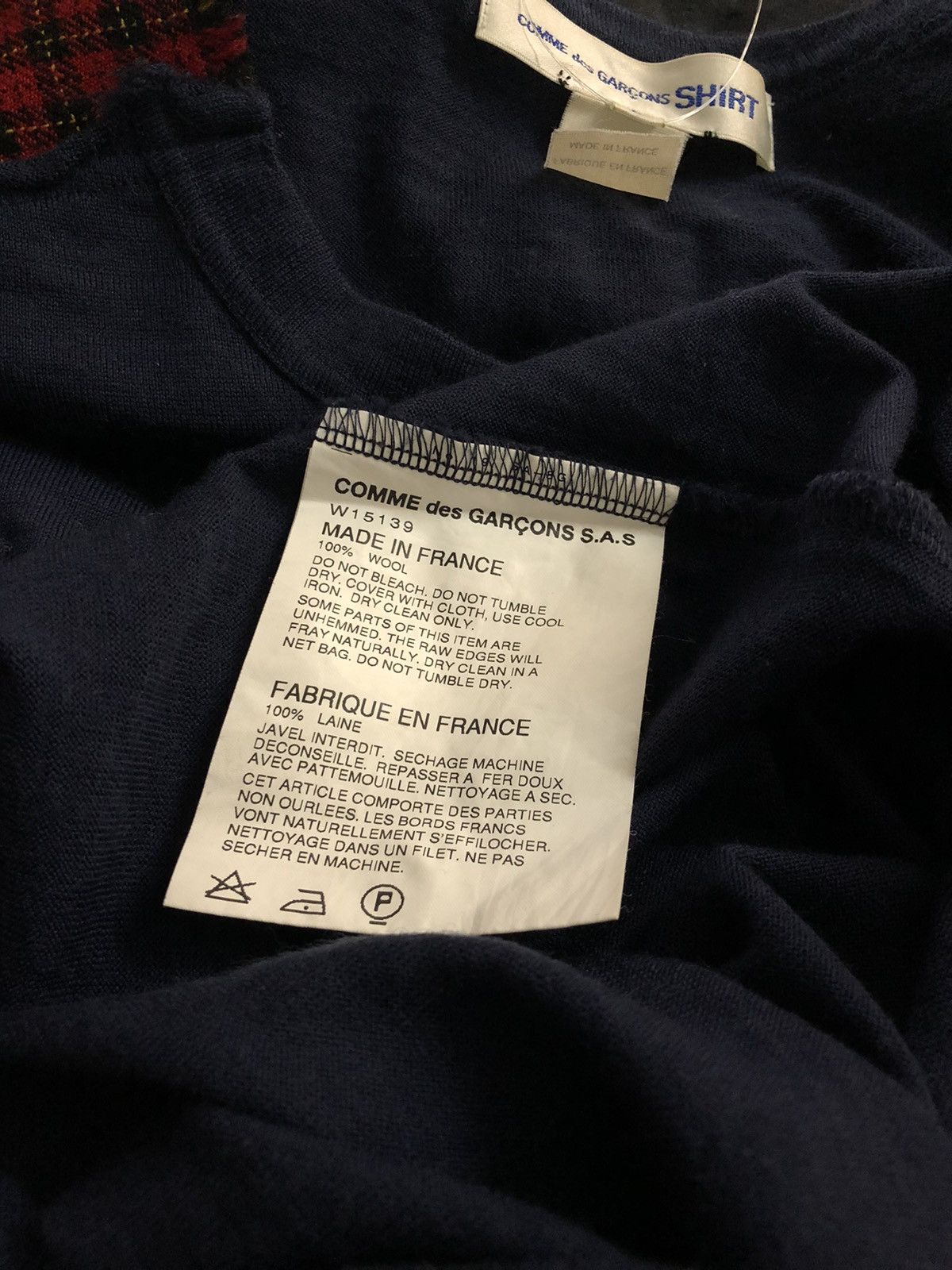 Comme des Garcons CdG Shirt Distressed Edges Sweater - W15139 Size US S / EU 44-46 / 1 - 4 Thumbnail