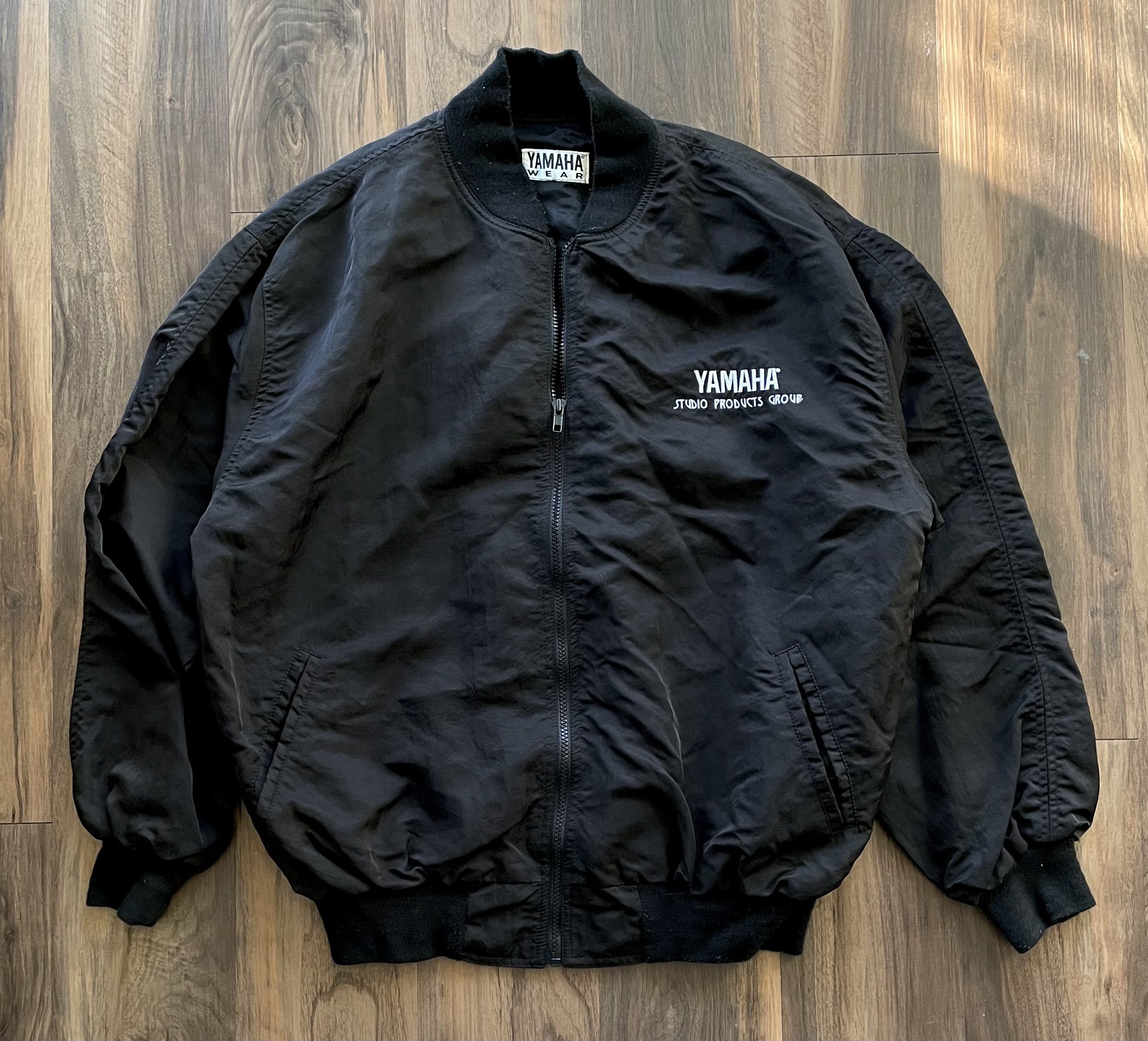 Vintage × Yamaha Vintage Yamaha Bomber Jacket Studio Gear 90s Size US XL / EU 56 / 4 - 1 Thumbnail