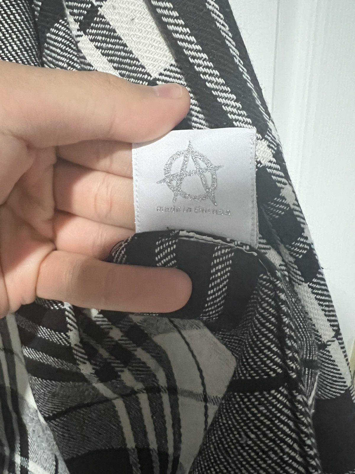 Revenge Revenge embroidered Zip up Flannel black white Size US L / EU 52-54 / 3 - 3 Thumbnail