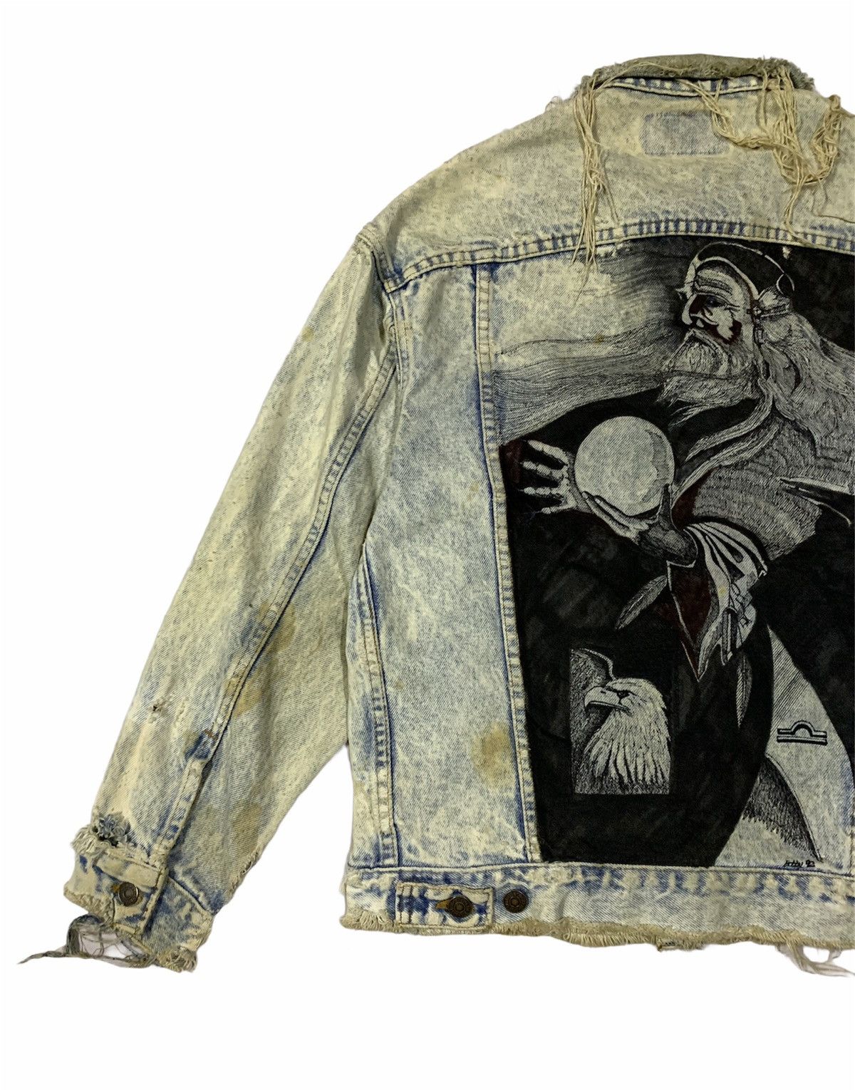 Levi's Vintage Clothing 🔥VINTAGE 80s DISTRESSED LEVIS TRUCKERS JACKET Size US S / EU 44-46 / 1 - 2 Thumbnail