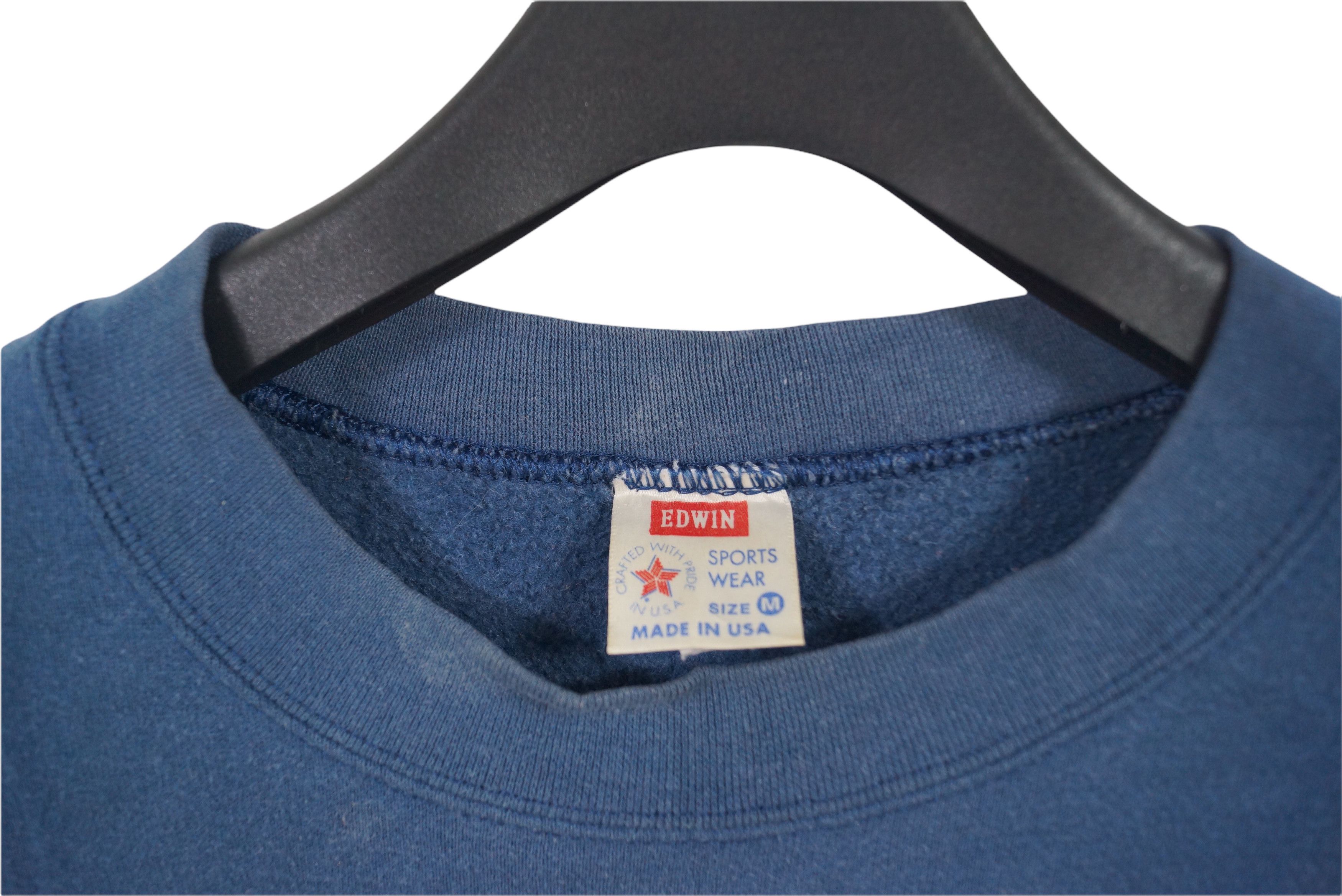 Edwin × Vintage Rare!! Vintage Edwin Sweatshirt Plain Size US M / EU 48-50 / 2 - 2 Thumbnail