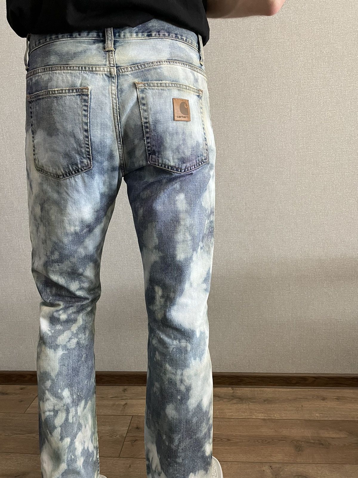 Carhartt × Carhartt Wip CARHARTT WIP Davies Pants jeans Tie Dye effect hand made Size US 32 / EU 48 - 10 Thumbnail